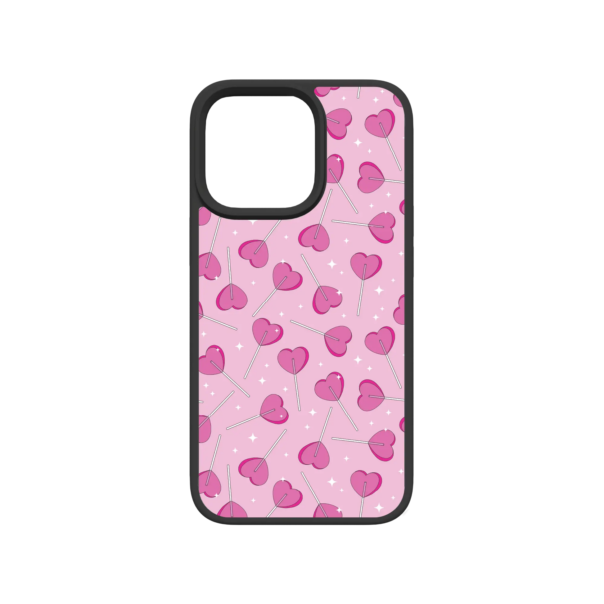 Apple-iPhone-13-Pro-Crystal-Clear Sucker 4 Luv | Custom MagSafe Pink Heart Lollipop Case for Apple iPhone 13 Series cellhelmet cellhelmet