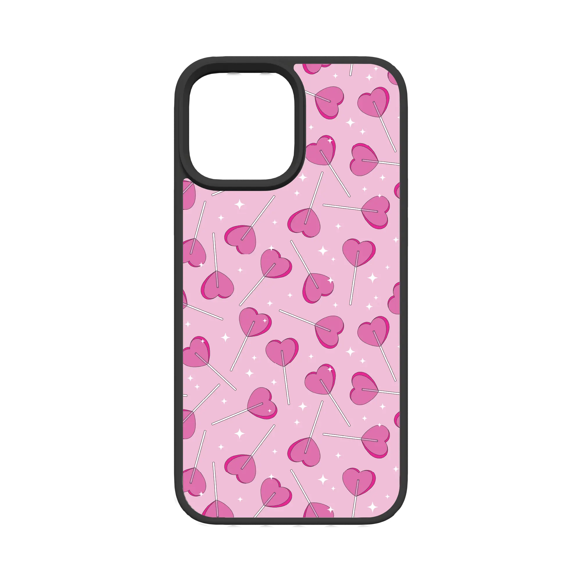 Apple-iPhone-13-Pro-Max-Crystal-Clear Sucker 4 Luv | Custom MagSafe Pink Heart Lollipop Case for Apple iPhone 13 Series cellhelmet cellhelmet