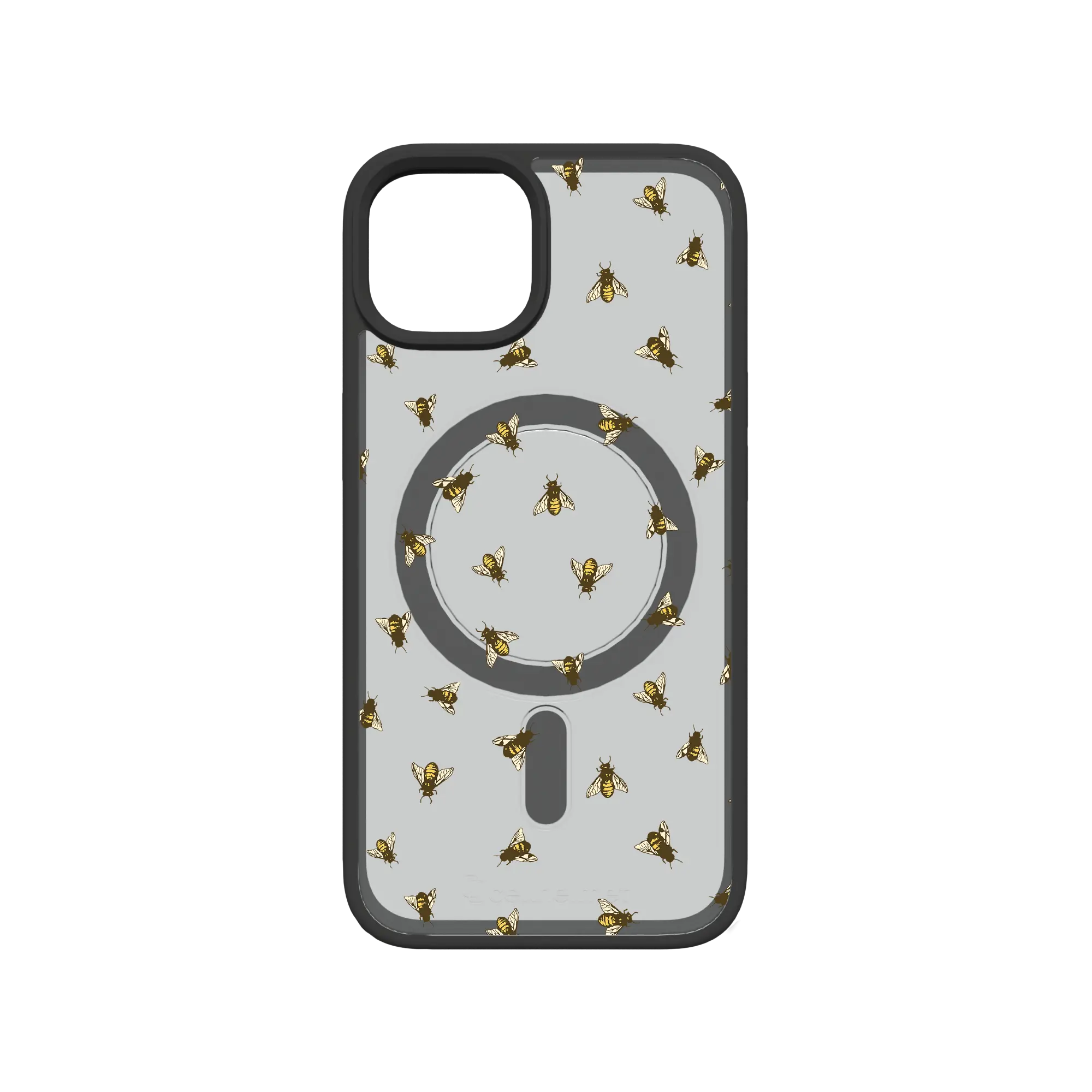 Apple-iPhone-13-Crystal-Clear Sweet Like Honey | Protective MagSafe Bee Pattern Case | Birds and Bees Collection for Apple iPhone 13 Series cellhelmet cellhelmet