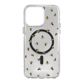 Apple-iPhone-14-Pro-Max-Crystal-Clear Sweet Like Honey | Protective MagSafe Bee Pattern Case | Birds and Bees Collection for Apple iPhone 14 Series cellhelmet cellhelmet