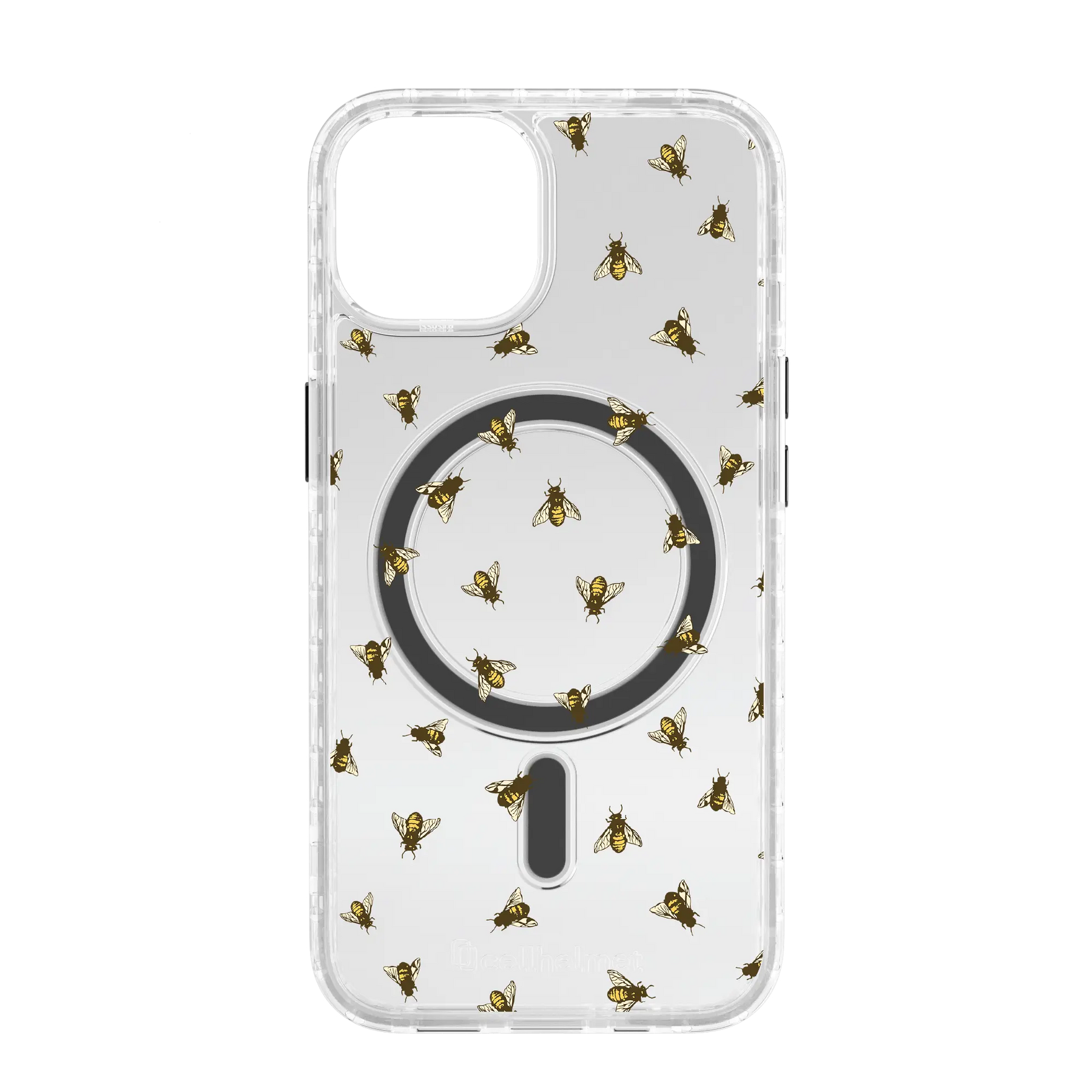 Apple-iPhone-14-Crystal-Clear Sweet Like Honey | Protective MagSafe Bee Pattern Case | Birds and Bees Collection for Apple iPhone 14 Series cellhelmet cellhelmet