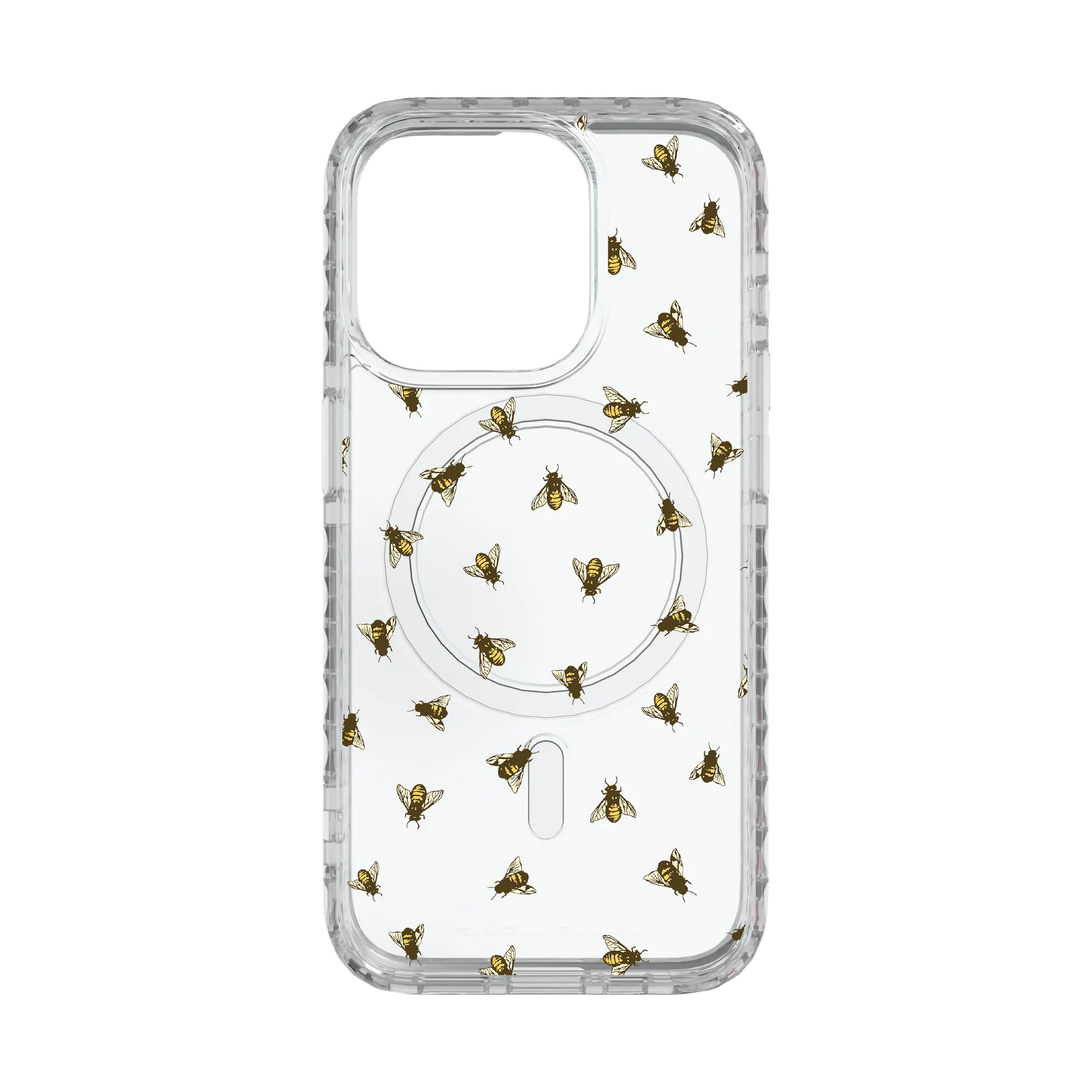 Apple-iPhone-15-Pro-Crystal-Clear Sweet Like Honey | Protective MagSafe Case | Birds and Bees Collection for Apple iPhone 15 Series cellhelmet cellhelmet