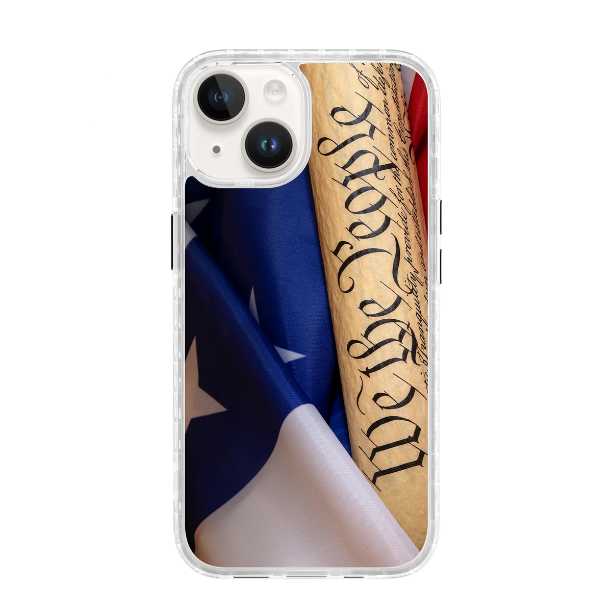 AppleiPhone14CrystalClear United We Stand | We The People Series | Custom MagSafe Case Design for Apple iPhone 14 Series cellhelmet cellhelmet