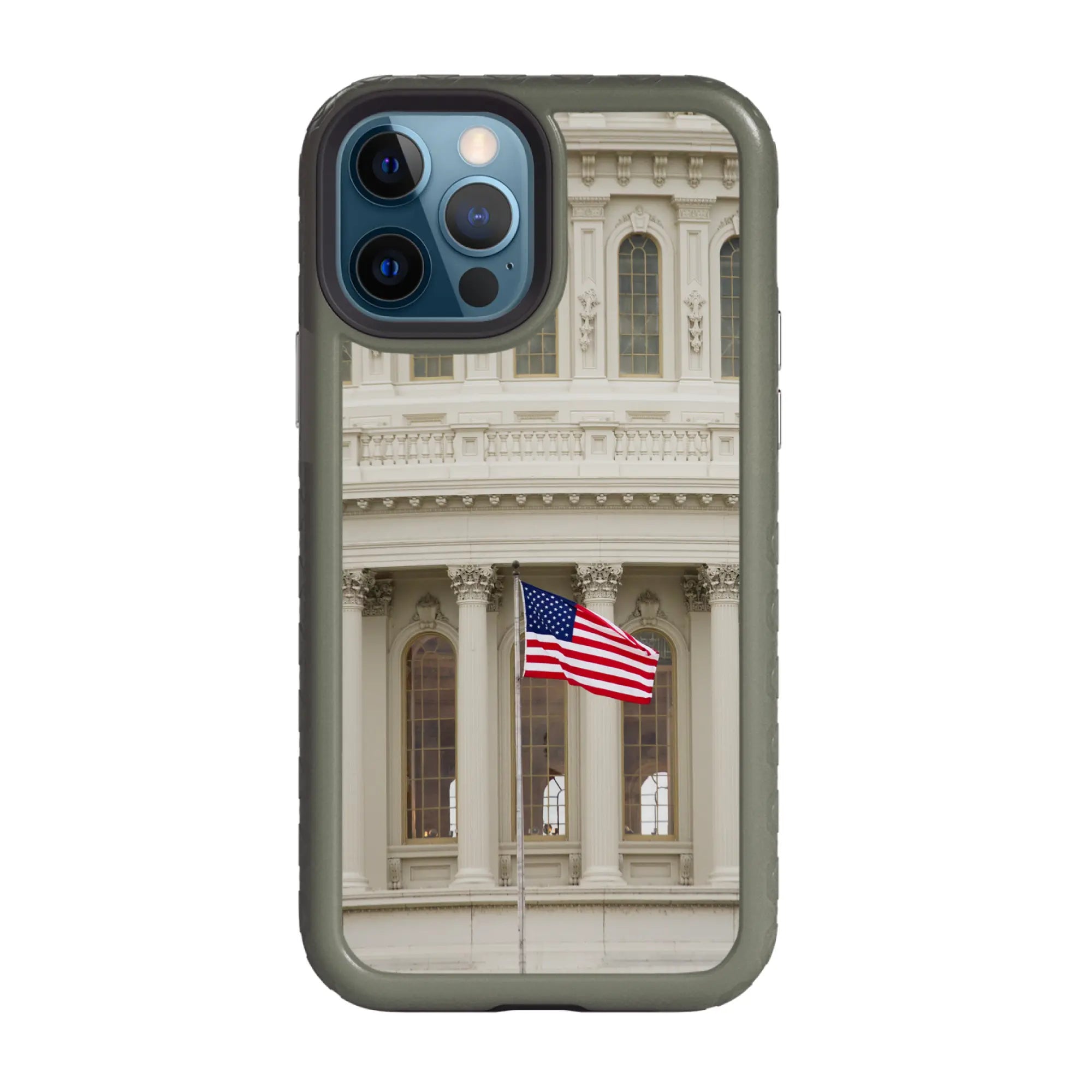 AppleiPhone1212ProOliveDrabGreen Unity Anthem | We The People Series | Custom Dual Layer Case Design for iPhone 12 Series cellhelmet cellhelmet