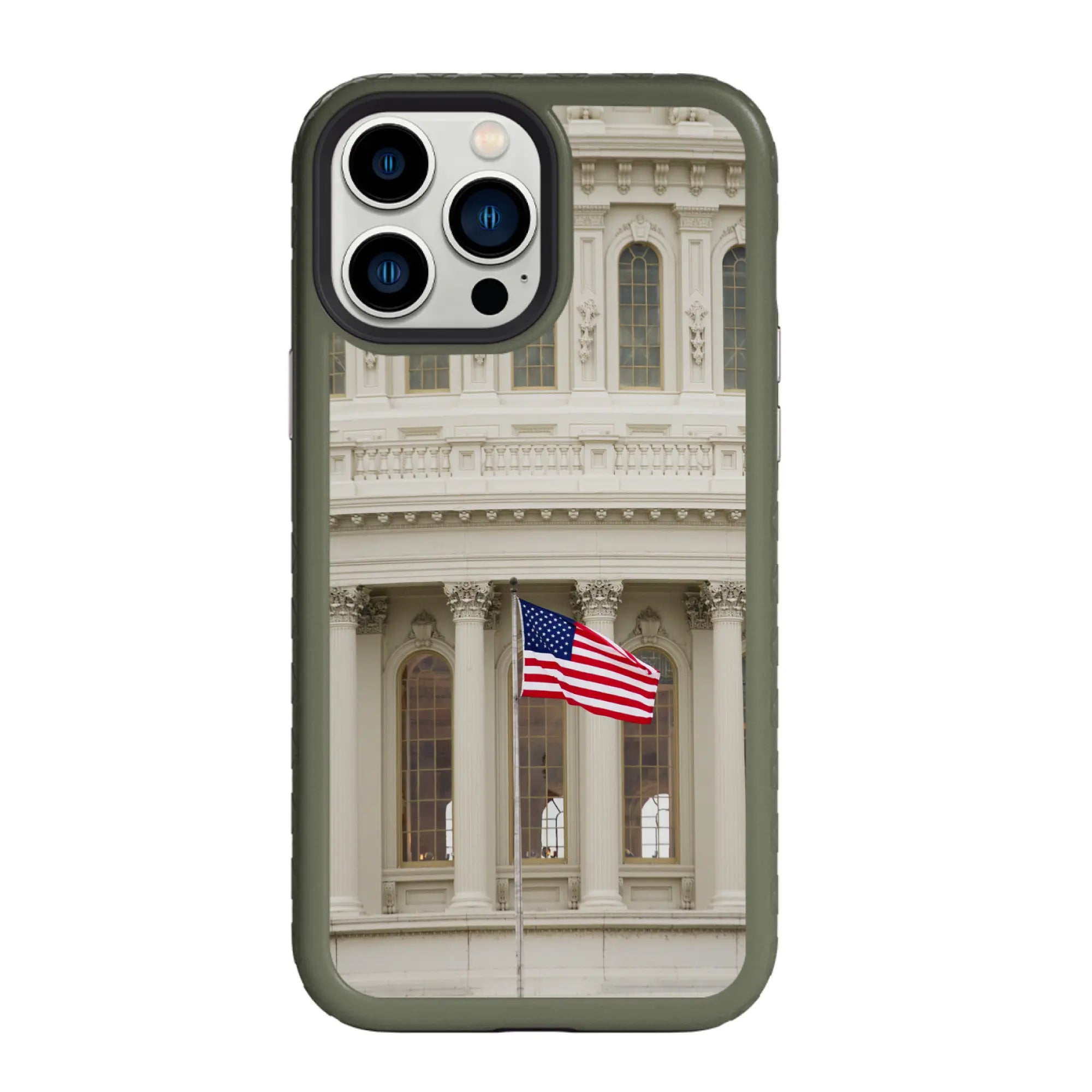 AppleiPhone13ProOliveDrabGreen Unity Anthem | We The People Series | Custom Dual Layer Case Design for iPhone 13 Series cellhelmet cellhelmet