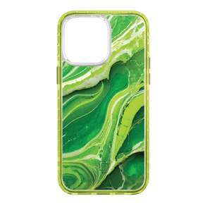 Apple-iPhone-14-Pro-Max-Electric-Lime Verdant Field | Protective MagSafe Case | Marble Stone Series for Apple iPhone 14 Series cellhelmet cellhelmet