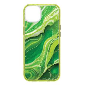 Apple-iPhone-14-Plus-Electric-Lime Verdant Field | Protective MagSafe Case | Marble Stone Series for Apple iPhone 14 Series cellhelmet cellhelmet