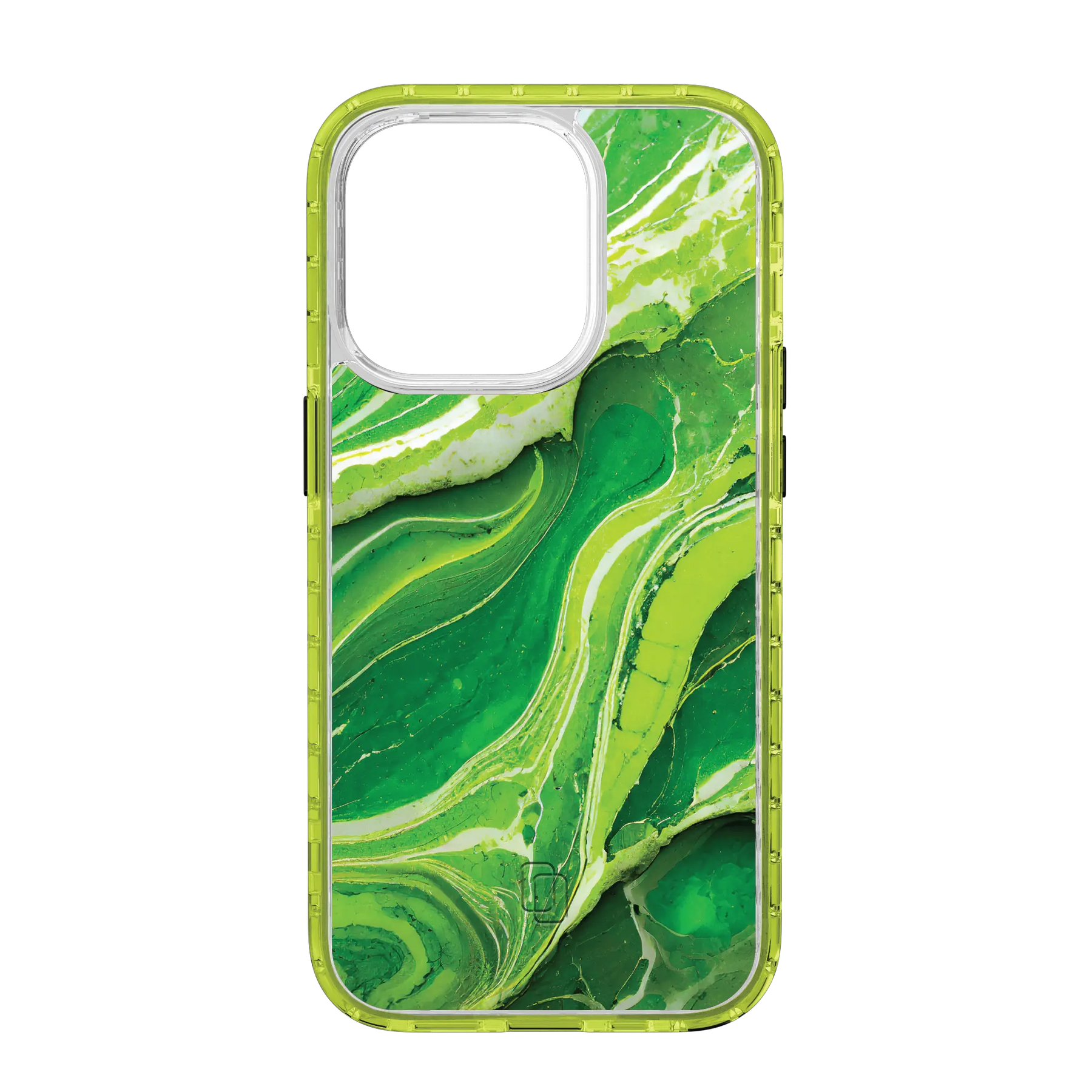 Apple-iPhone-14-Pro-Electric-Lime Verdant Field | Protective MagSafe Case | Marble Stone Series for Apple iPhone 14 Series cellhelmet cellhelmet