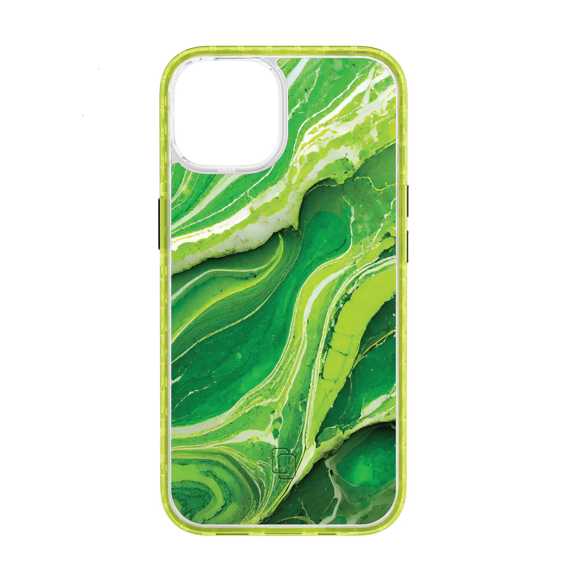 Apple-iPhone-14-Electric-Lime Verdant Field | Protective MagSafe Case | Marble Stone Series for Apple iPhone 14 Series cellhelmet cellhelmet