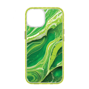 Apple-iPhone-14-Electric-Lime Verdant Field | Protective MagSafe Case | Marble Stone Series for Apple iPhone 14 Series cellhelmet cellhelmet