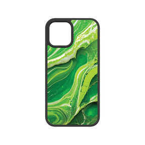 Apple-iPhone-12-12-Pro-Crystal-Clear Verdant Field | Protective MagSafe Green Marble Case | Marble Stone Collection for Apple iPhone 12 Series cellhelmet cellhelmet