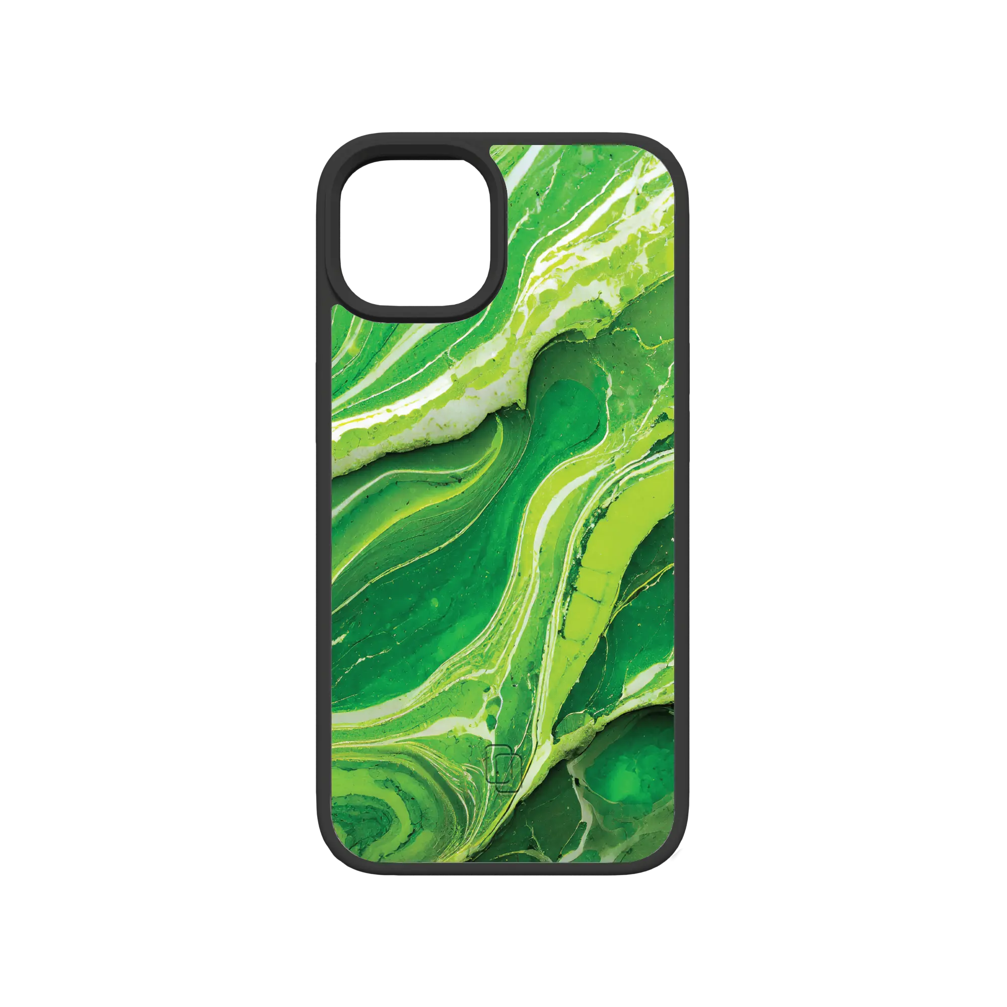 Apple-iPhone-13-Crystal-Clear Verdant Field | Protective MagSafe Green Marble Case | Marble Stone Collection for Apple iPhone 13 Series cellhelmet cellhelmet