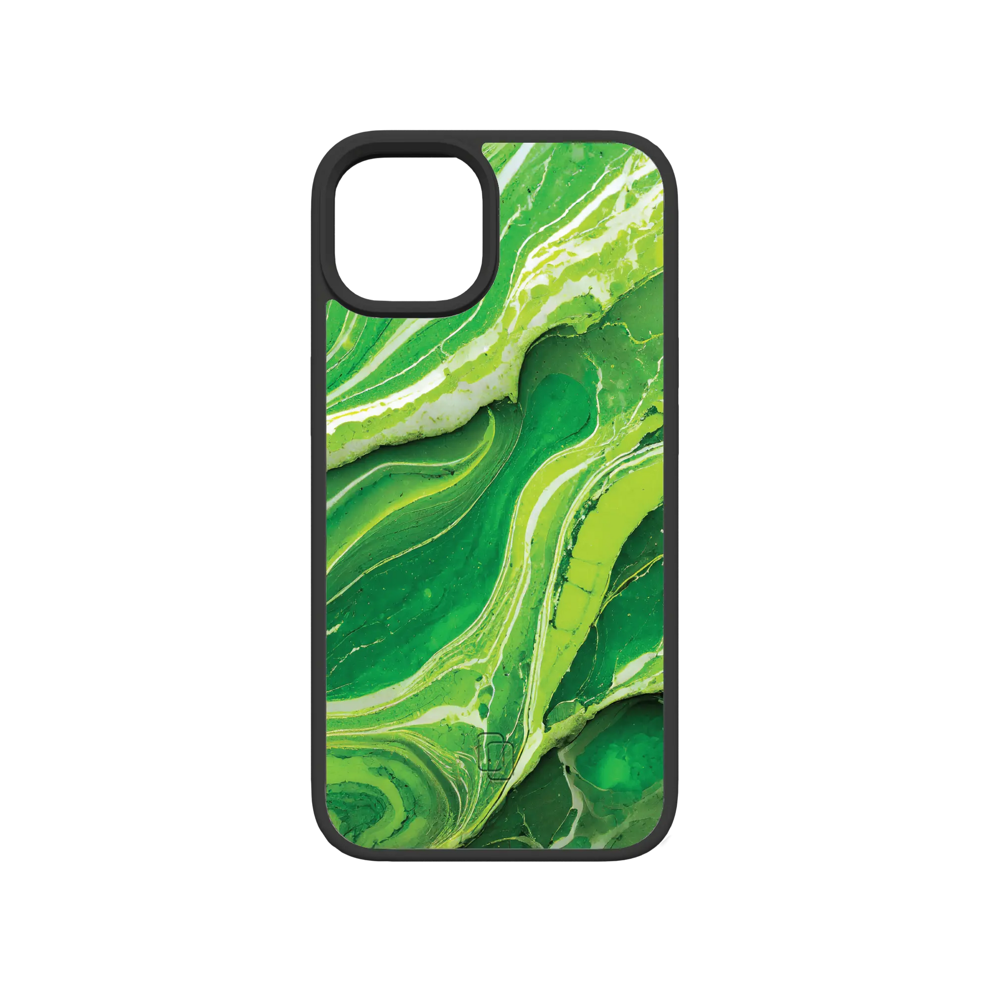 Apple-iPhone-13-Crystal-Clear Verdant Field | Protective MagSafe Green Marble Case | Marble Stone Collection for Apple iPhone 13 Series cellhelmet cellhelmet