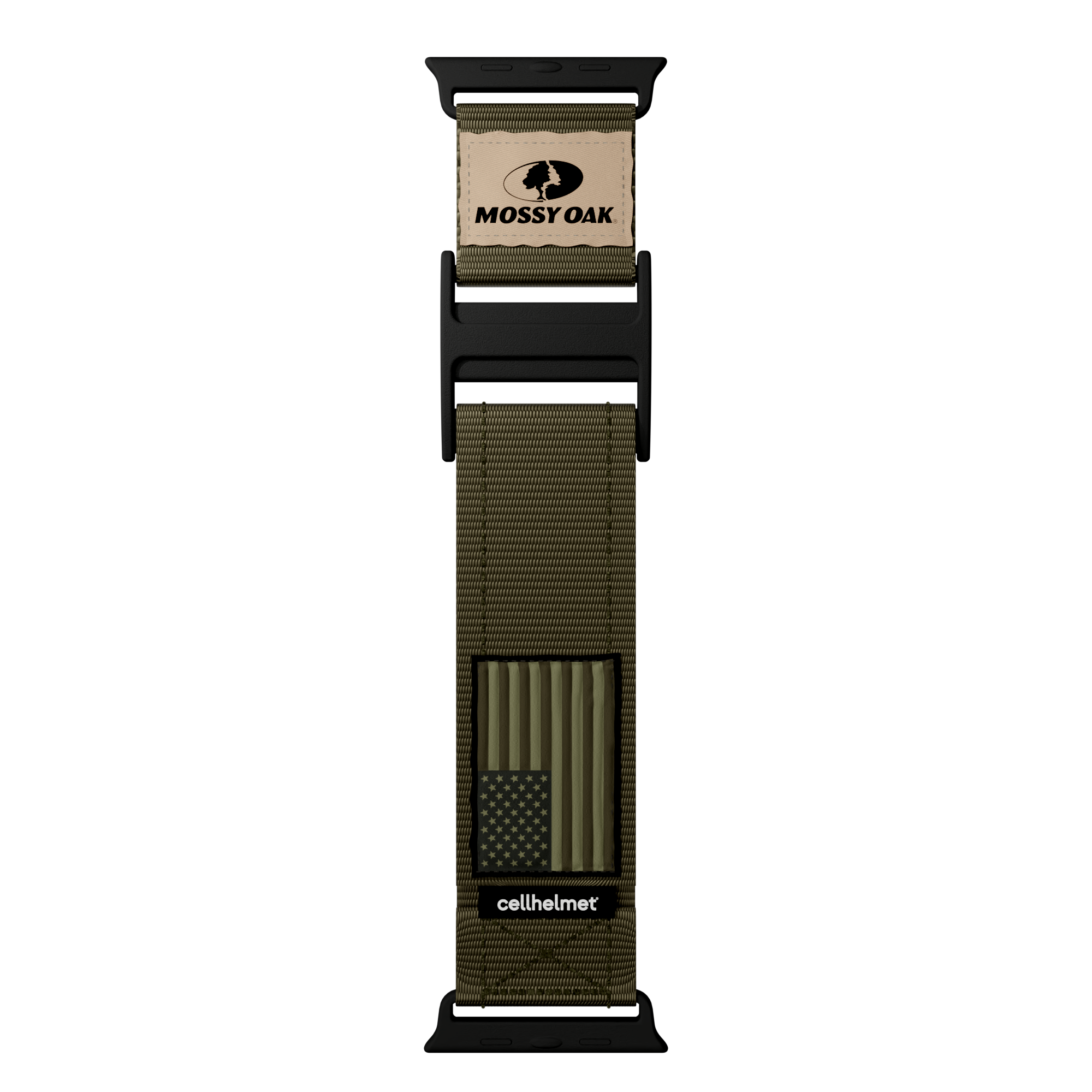 Mossy Oak Watch Band for Apple Watch 42/44/45/46/49mm / Long (178-223mm) / Olive Drab Green
