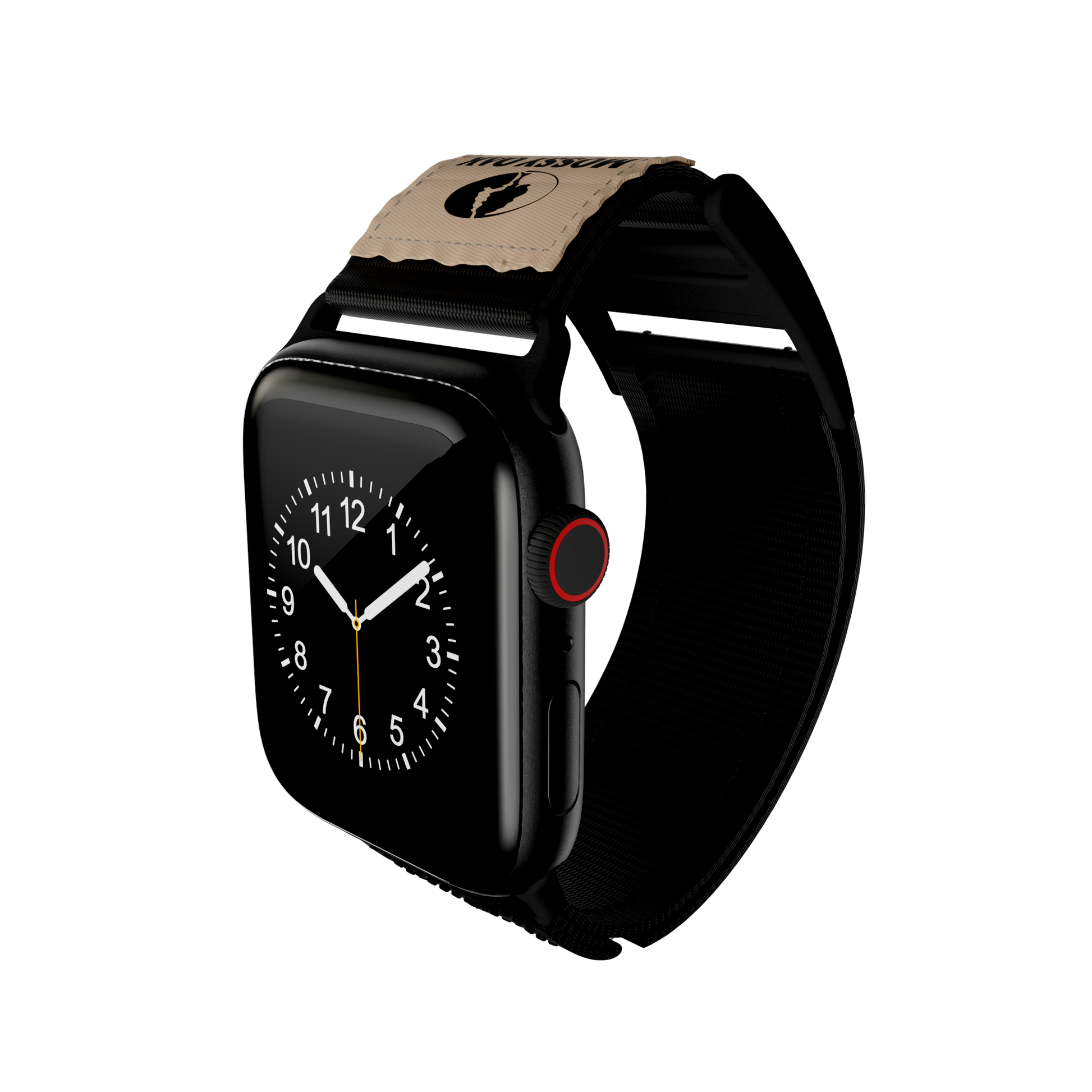 Mossy Oak Watch Band for Apple Watch 42/44/45/46/49mm / Regular (152-190mm) / Onyx Black