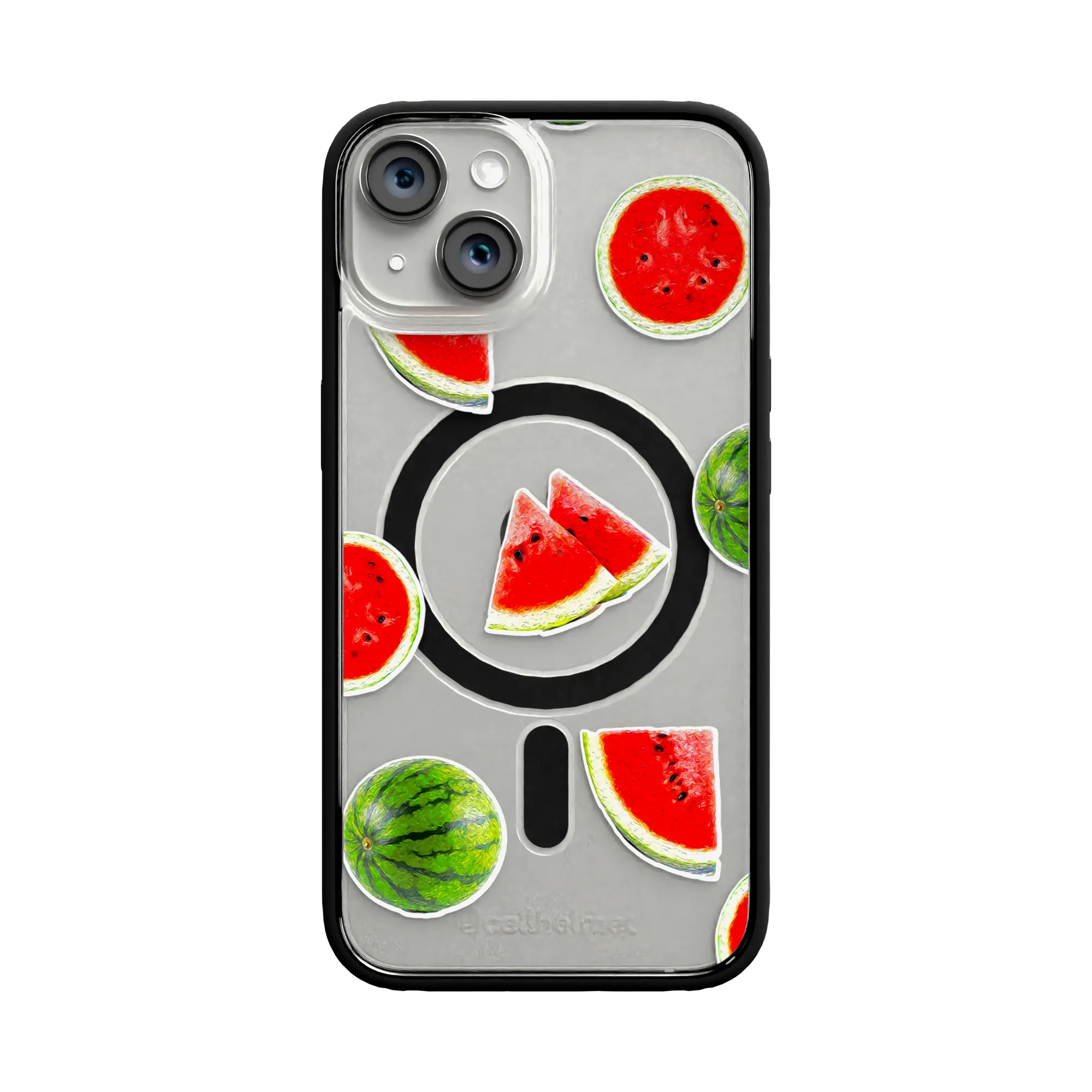 Apple-iPhone-13-Crystal-Clear Watermelon Burst | Protective MagSafe Case | Fruits Collection for Apple iPhone 13 Series cellhelmet cellhelmet