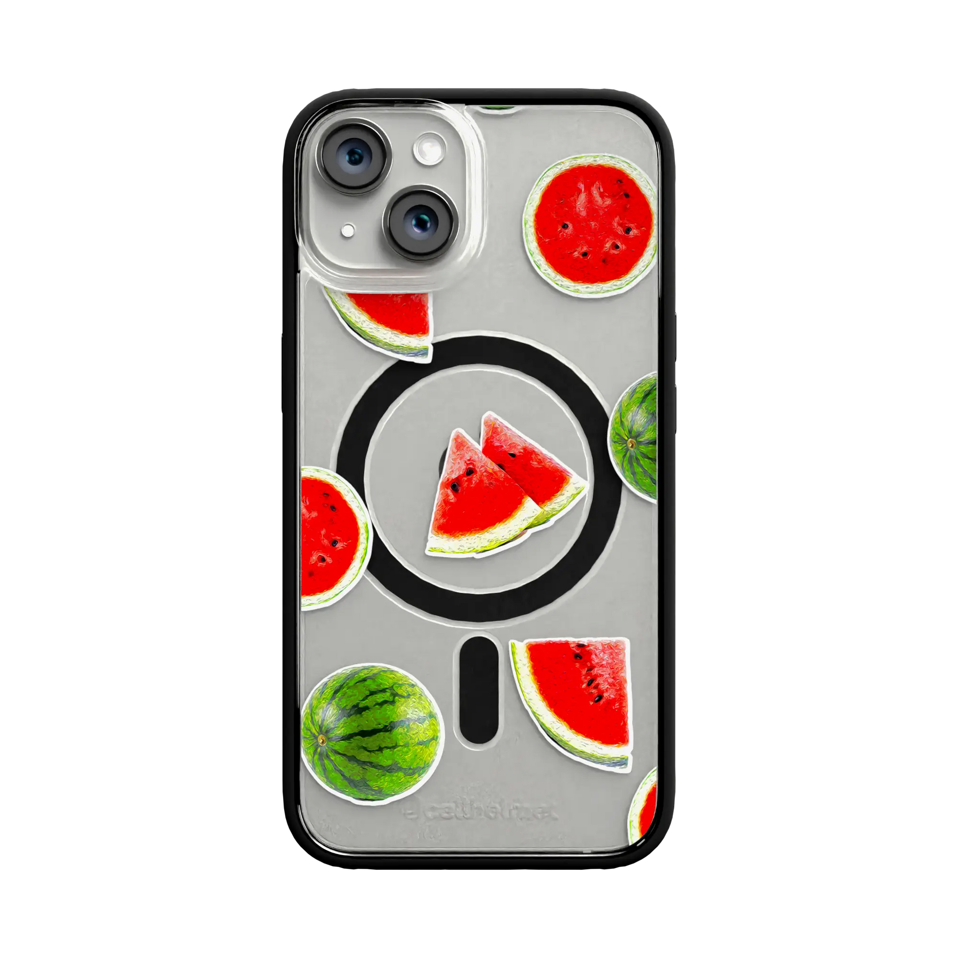 Apple-iPhone-13-Crystal-Clear Watermelon Burst | Protective MagSafe Case | Fruits Collection for Apple iPhone 13 Series cellhelmet cellhelmet