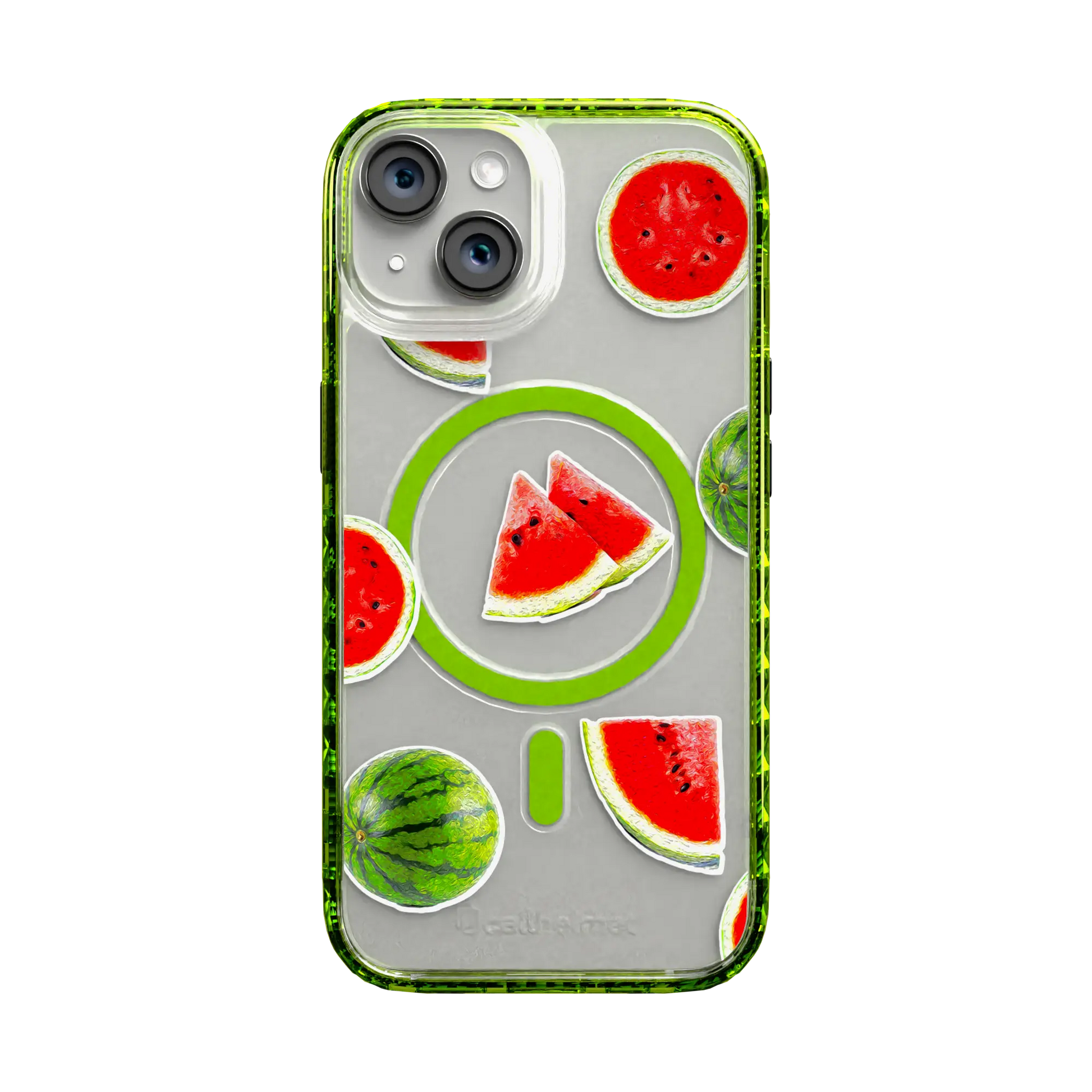 Apple-iPhone-14-Electric-Lime Watermelon Burst | Protective MagSafe Case | Fruits Collection for Apple iPhone 14 Series cellhelmet cellhelmet