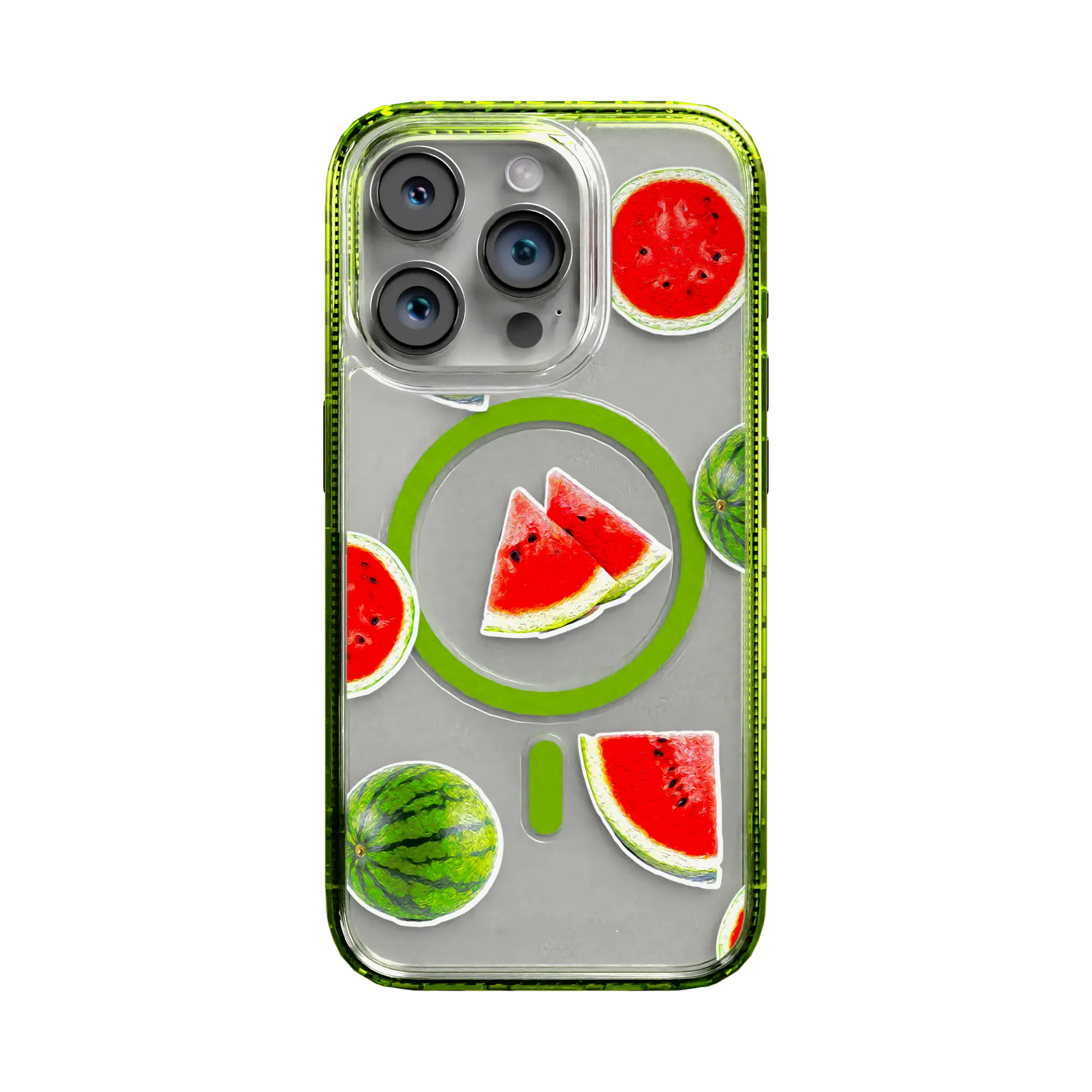 Apple-iPhone-14-Pro-Electric-Lime Watermelon Burst | Protective MagSafe Case | Fruits Collection for Apple iPhone 14 Series cellhelmet cellhelmet