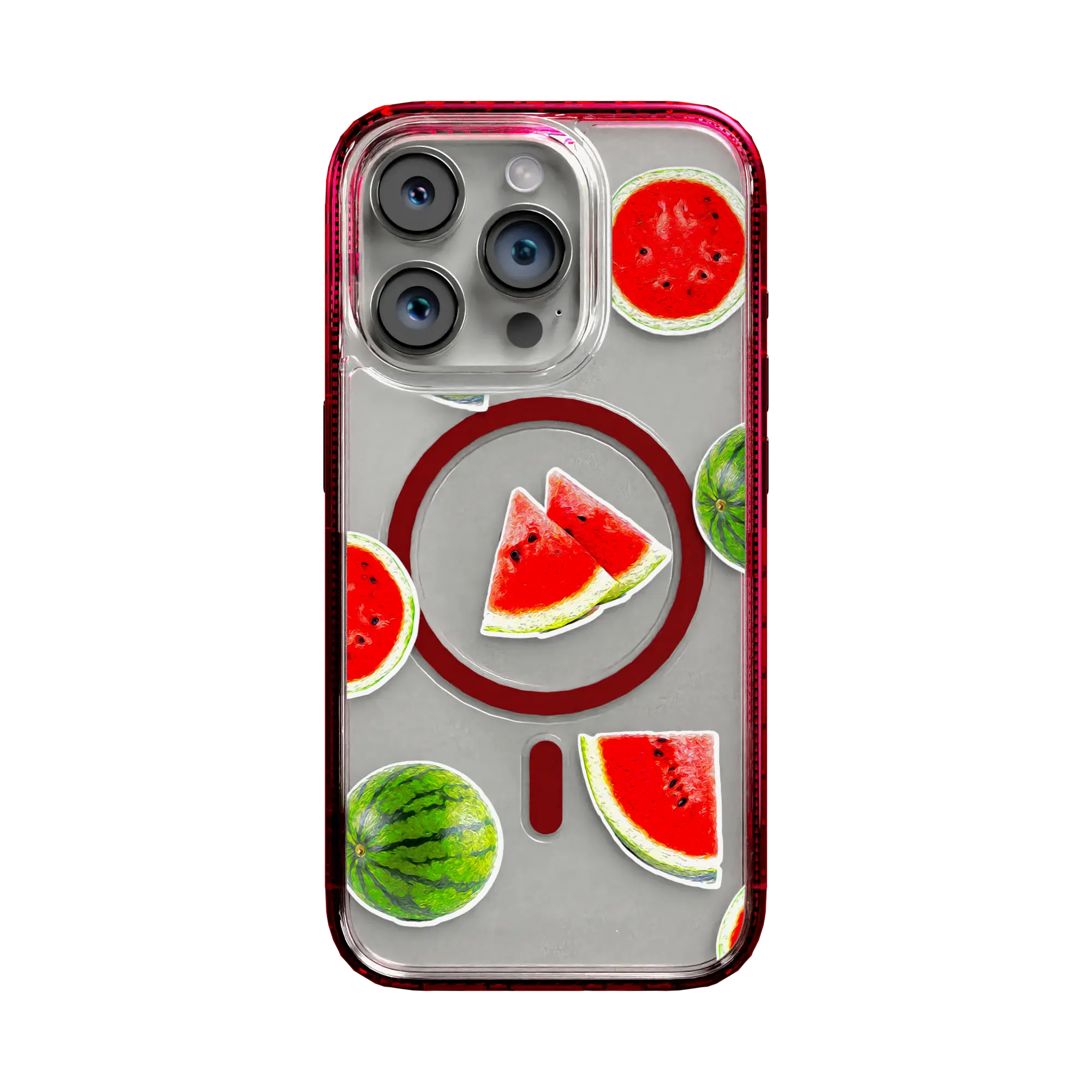 Apple-iPhone-14-Pro-Turbo-Red Watermelon Burst | Protective MagSafe Case | Fruits Collection for Apple iPhone 14 Series cellhelmet cellhelmet