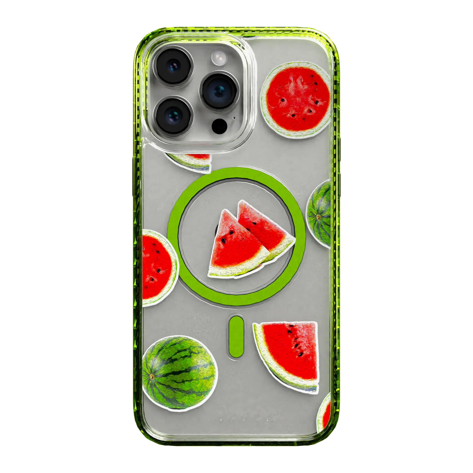 Apple-iPhone-14-Pro-Max-Electric-Lime Watermelon Burst | Protective MagSafe Case | Fruits Collection for Apple iPhone 14 Series cellhelmet cellhelmet