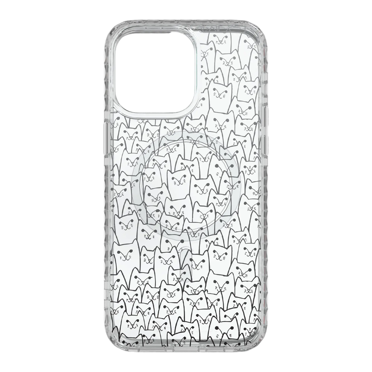 White Cat Pattern | Protective MagSafe Case | Apple iPhone 15 Series