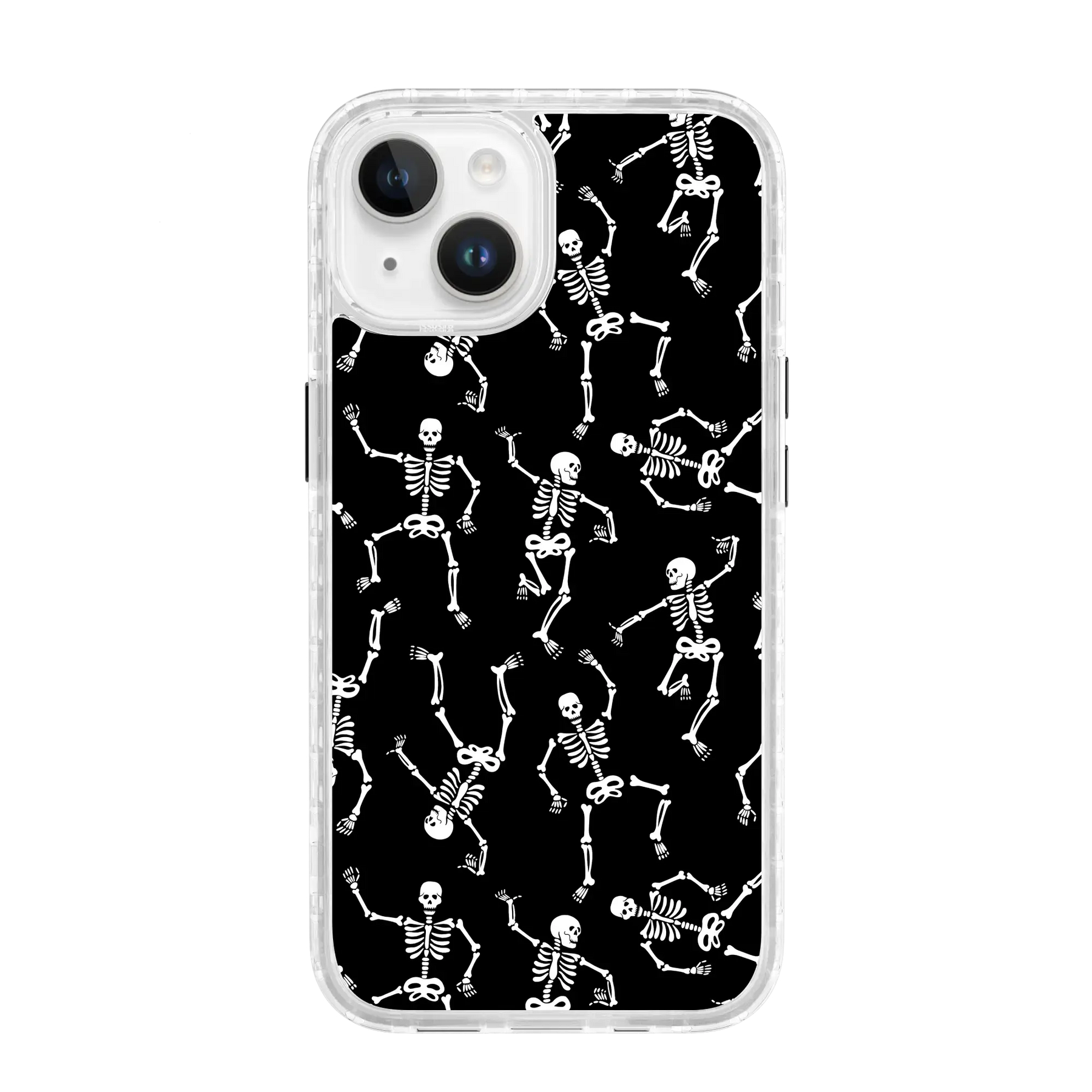 White Dancing Skeletons | Halloween Series | Custom MagSafe Case Design for Apple iPhone 14 Series