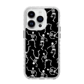 White Dancing Skeletons | Halloween Series | Custom MagSafe Case Design for Apple iPhone 14 Series