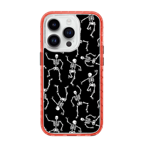 White Dancing Skeletons | Halloween Series | Custom MagSafe Case Design for Apple iPhone 14 Series