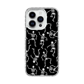 White Dancing Skeletons | Halloween Series | Custom MagSafe Case Design for Apple iPhone 15 Series