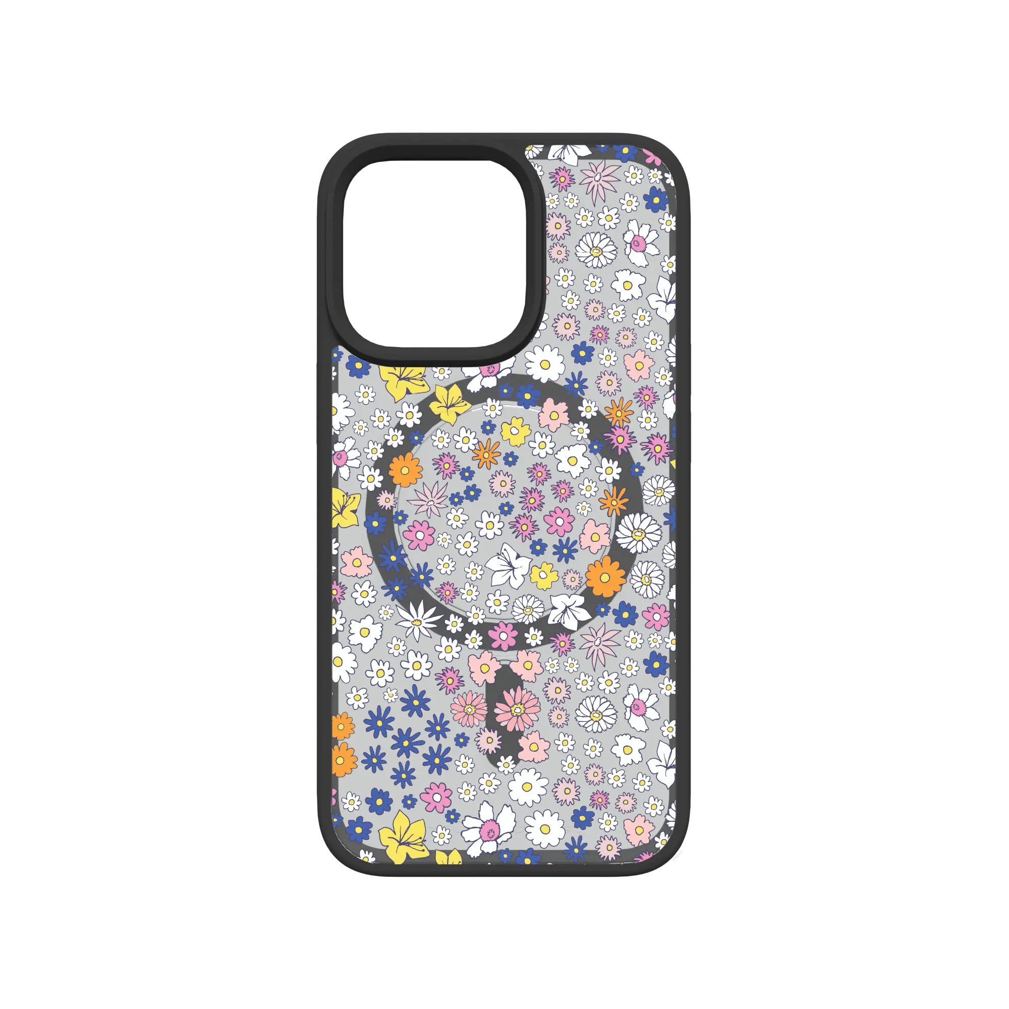 Apple-iPhone-13-Pro-Crystal-Clear Wild Blossom | Protective MagSafe Case | Flower Series for Apple iPhone 13 Series cellhelmet cellhelmet