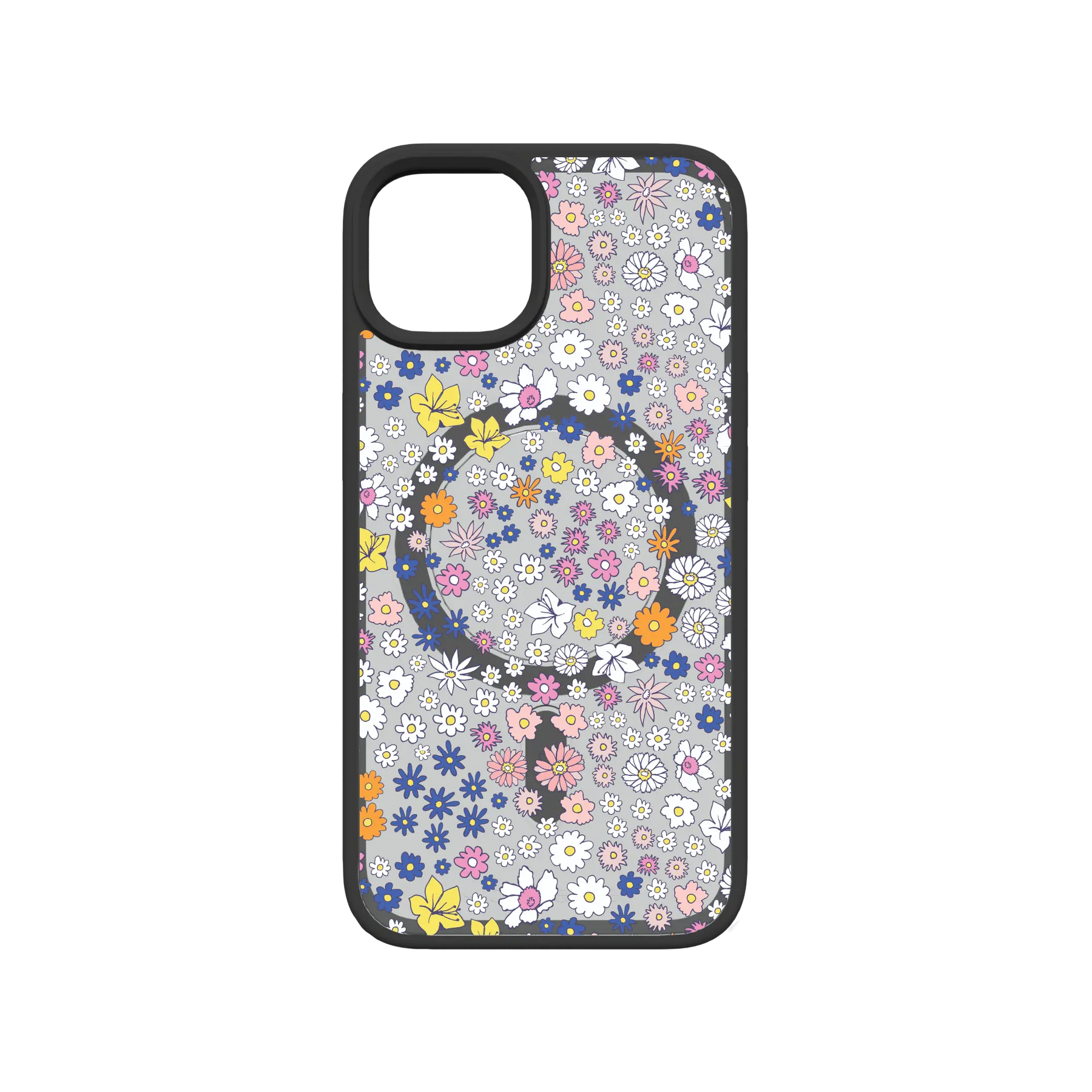 Apple-iPhone-13-Crystal-Clear Wild Blossom | Protective MagSafe Case | Flower Series for Apple iPhone 13 Series cellhelmet cellhelmet