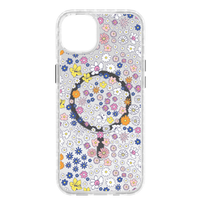 Apple-iPhone-14-Plus-Crystal-Clear Wild Blossom | Protective MagSafe Case | Flower Series for Apple iPhone 14 Series cellhelmet cellhelmet