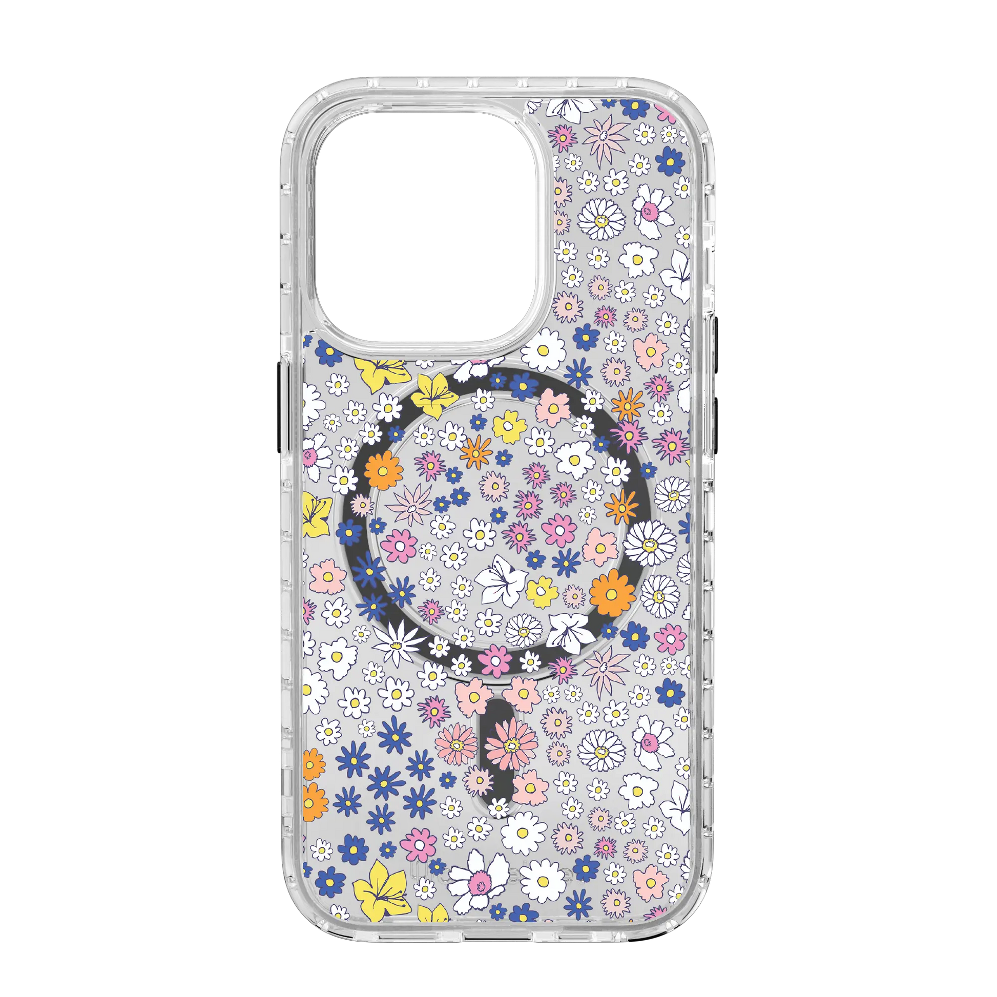 Apple-iPhone-14-Pro-Crystal-Clear Wild Blossom | Protective MagSafe Case | Flower Series for Apple iPhone 14 Series cellhelmet cellhelmet