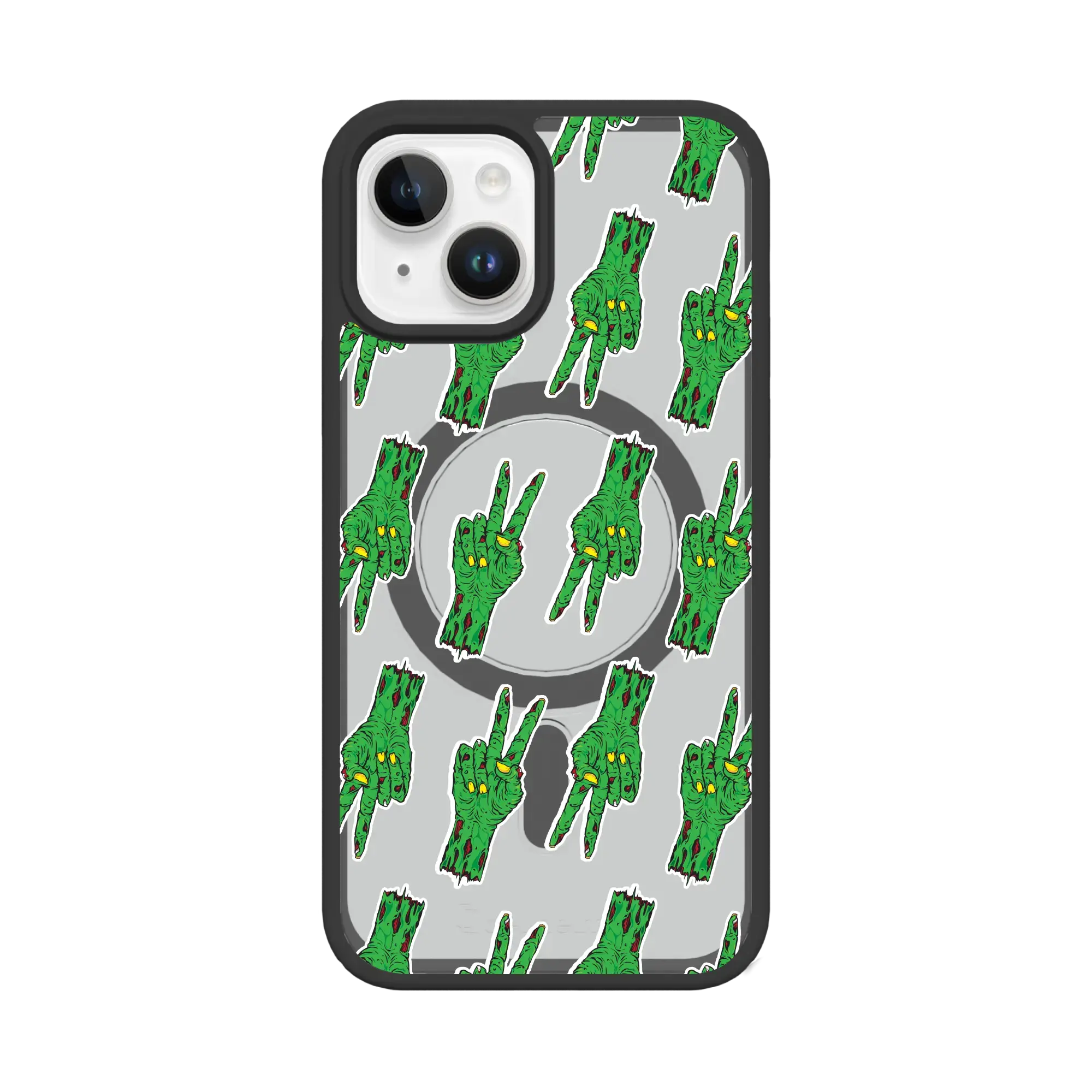 Zombie Peace Pattern | Halloween Series | Custom MagSafe Case Design for Apple iPhone 13 Series