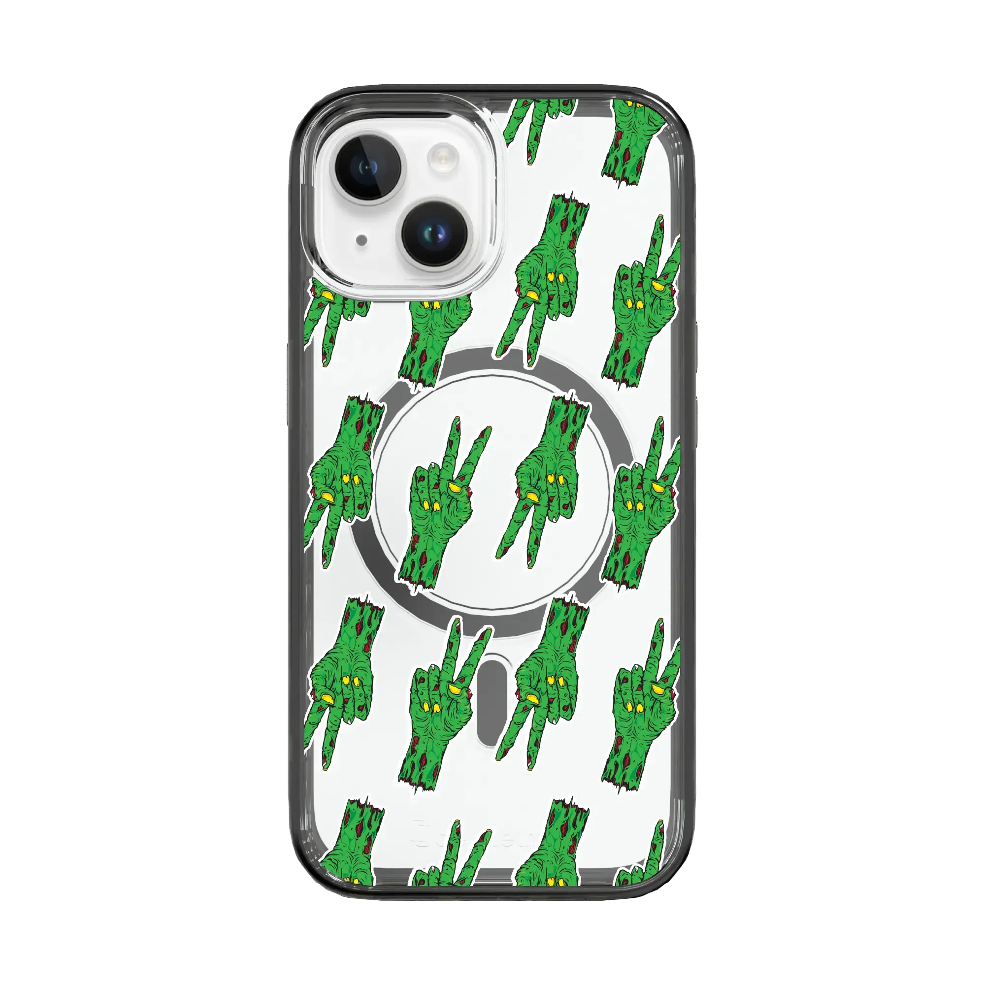 Zombie Peace Pattern | Halloween Series | Custom MagSafe Case Design for Apple iPhone 15 Series