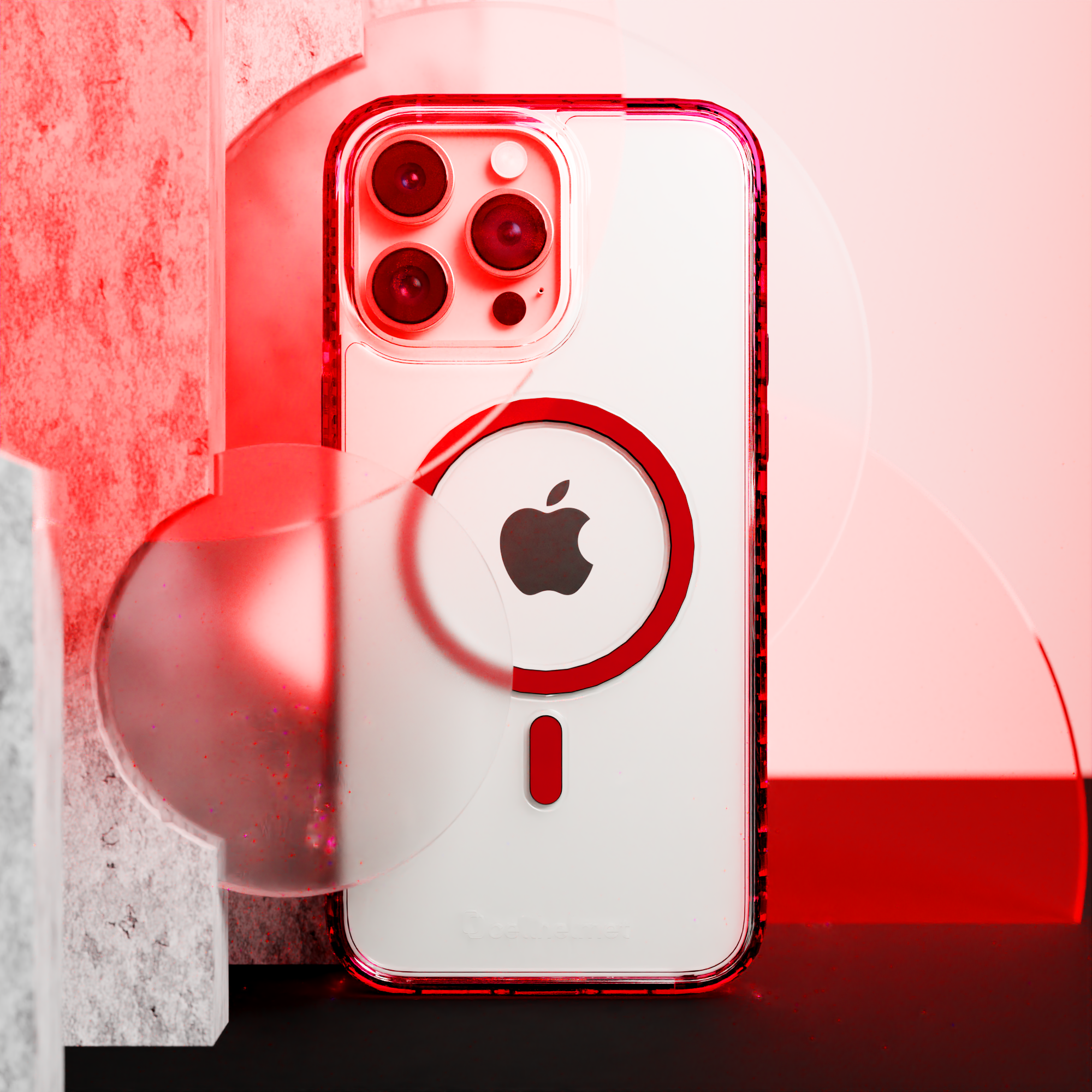 MagSafe® Case for Apple iPhone 15 Plus | Scarlet Red | Magnitude Series