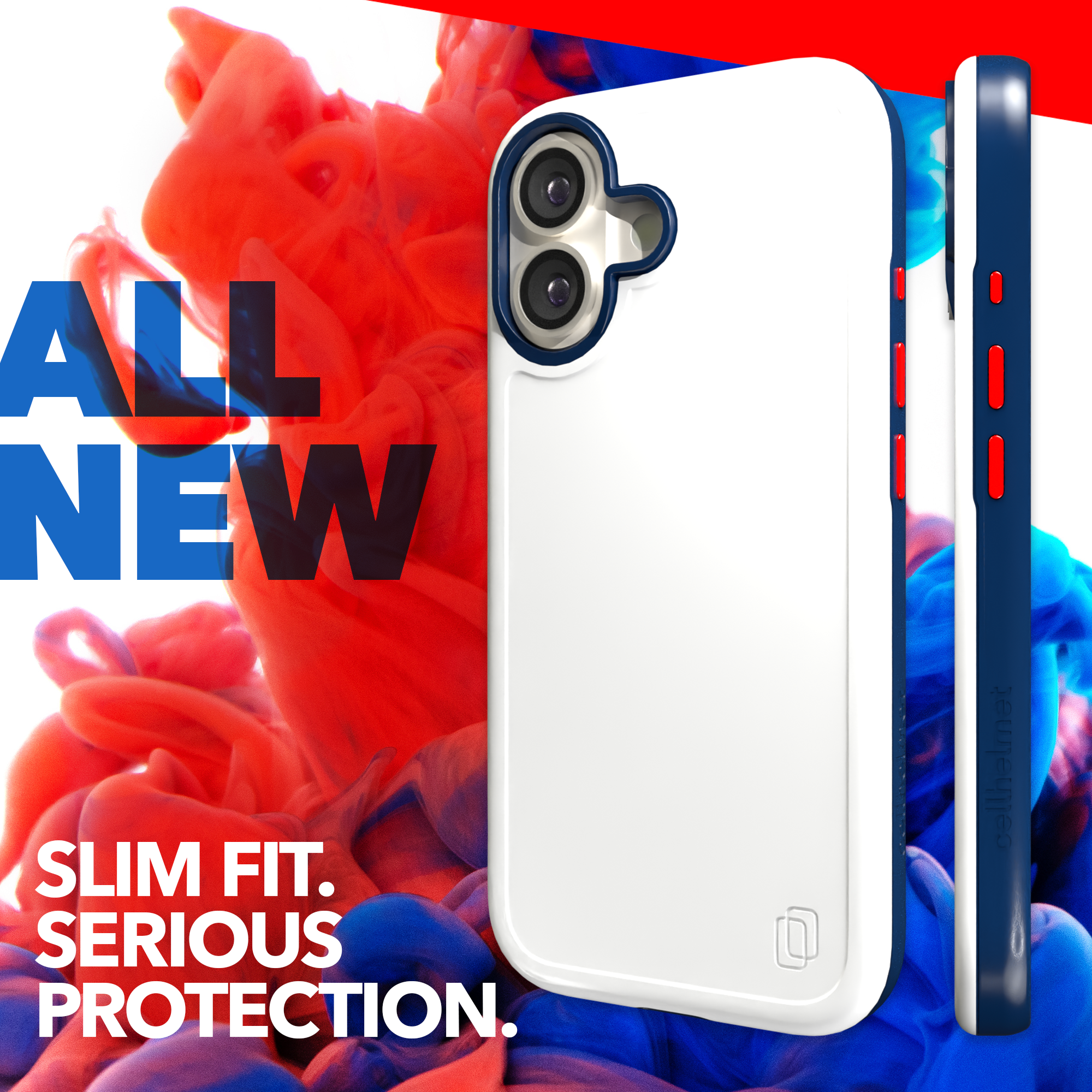 Shock-Absorbent MagSafe® Case for Apple iPhone 17 in Red, White & Blue | Fortitude Series