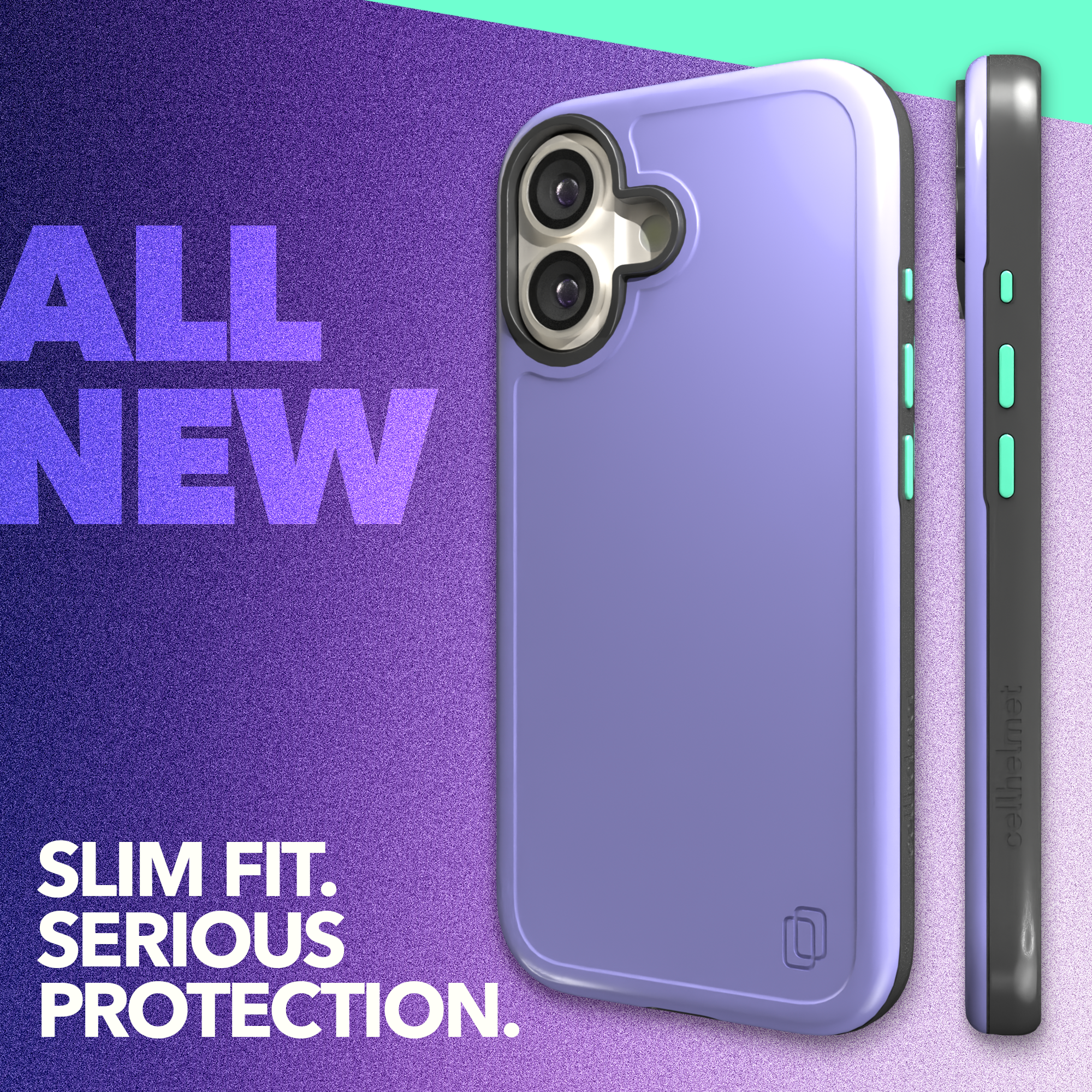 Shock-Absorbent MagSafe® Case for Apple iPhone 17 in Coastal Lilac | Fortitude Series