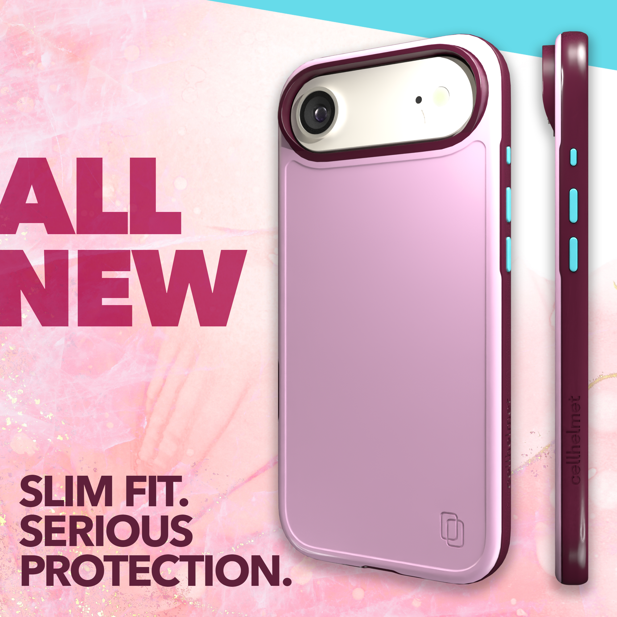 Shock-Absorbent MagSafe® Case for Apple iPhone Air in Rose Quartz | Fortitude Series