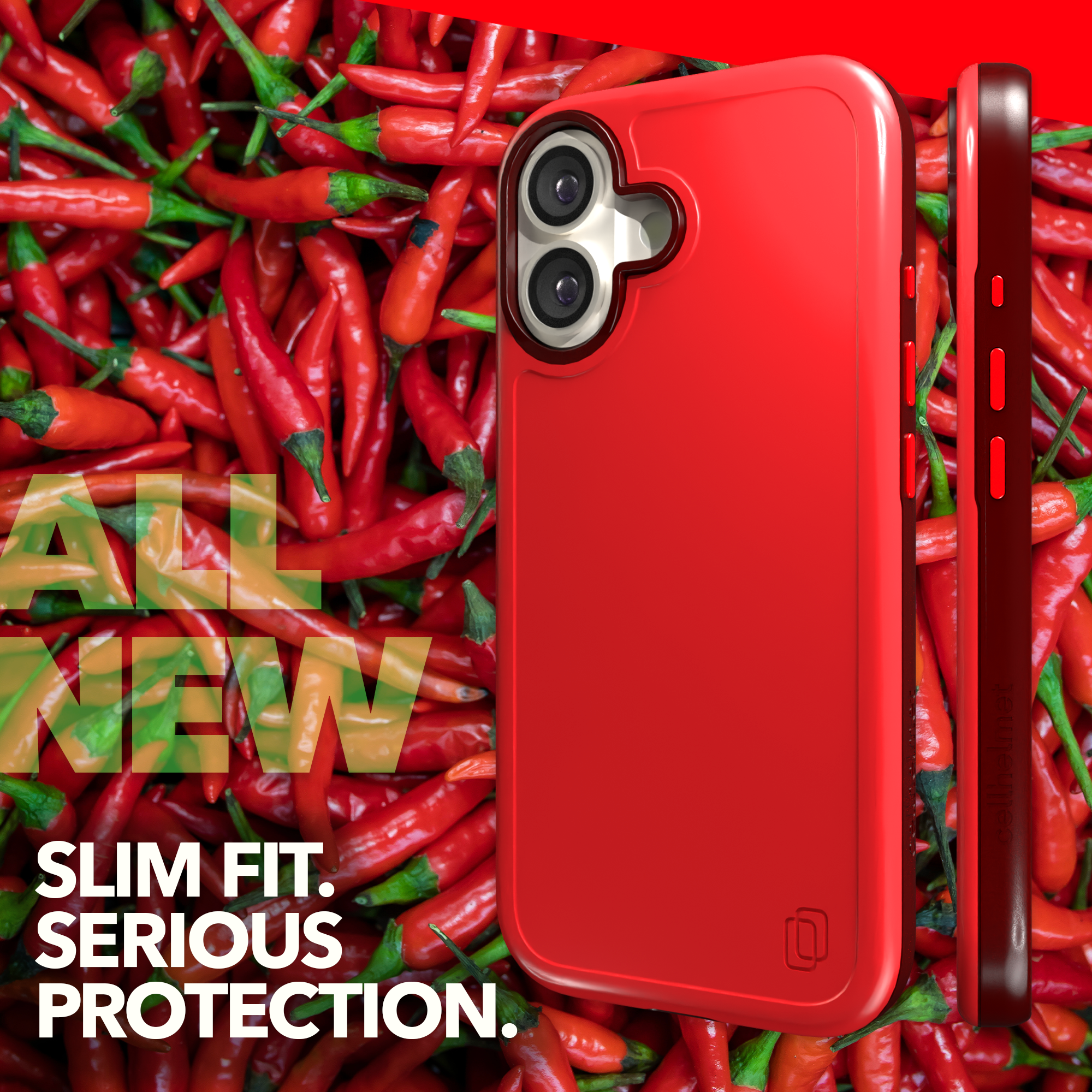 Shock-Absorbent MagSafe® Case for Apple iPhone 17 in Chili Pepper | Fortitude Series