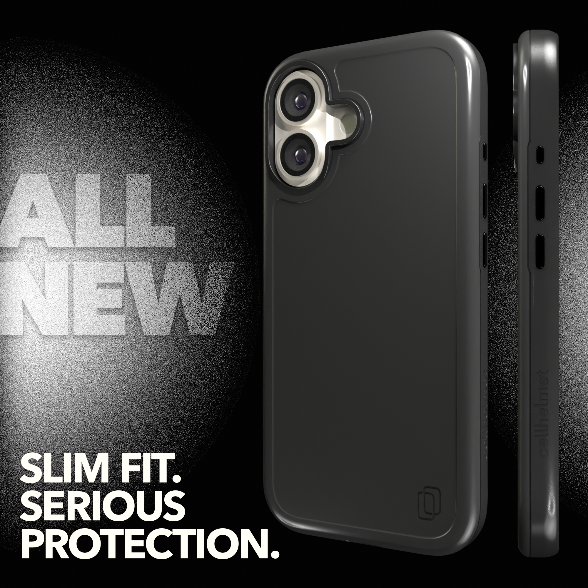 Shock-Absorbent MagSafe® Case for Apple iPhone 17 in Black | Fortitude Series