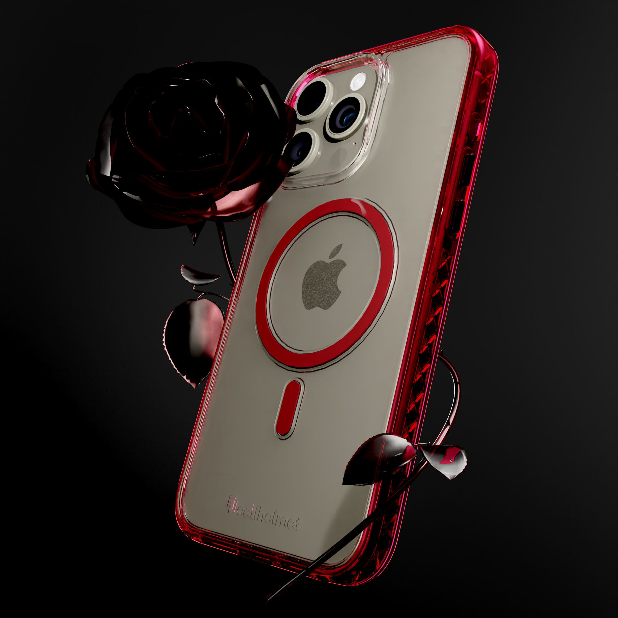 MagSafe® Case for Apple iPhone 15 Pro Max | Scarlet Red | Magnitude Series