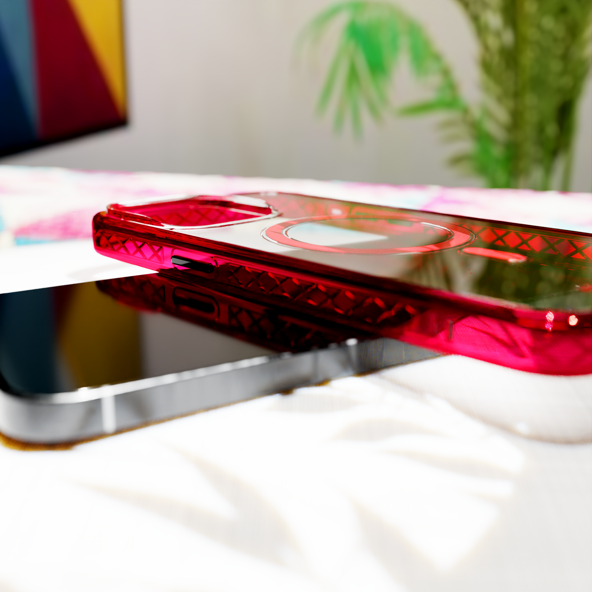 MagSafe® Case for Apple iPhone 15 | Scarlet Red | Magnitude Series