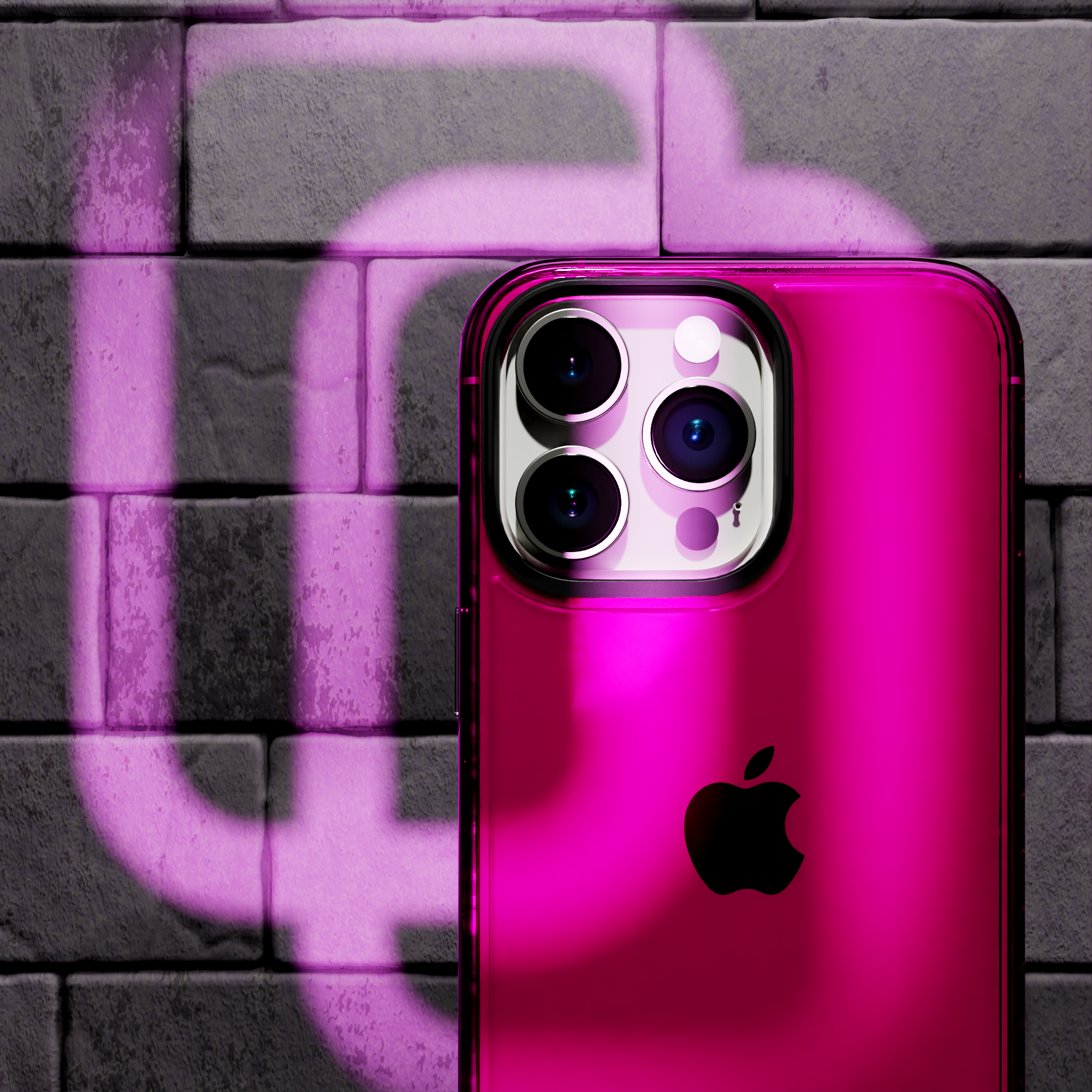 Slim TPU Case for Apple iPhone 15 Pro Max | Vivid Magenta | Altitude Series