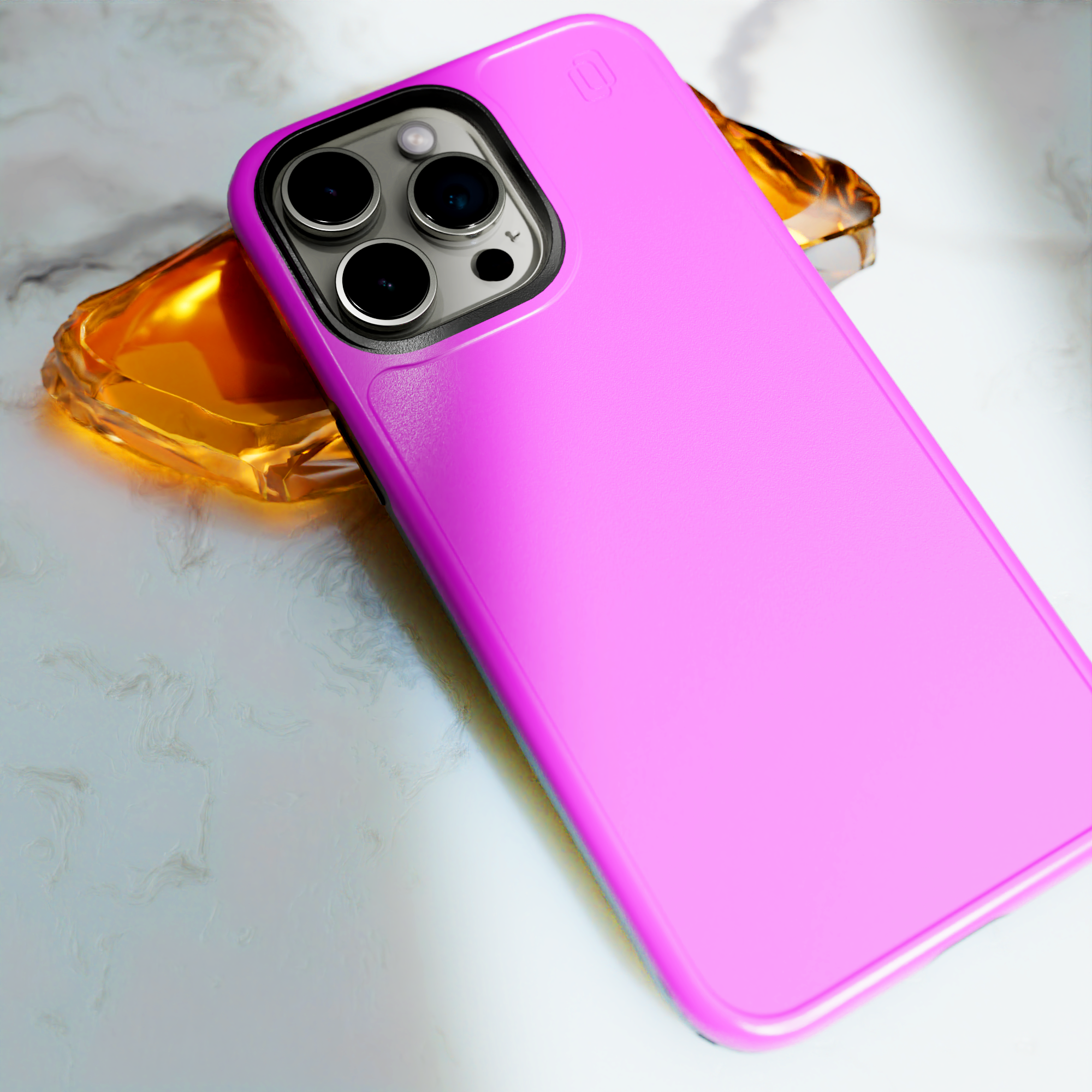 Shock-Absorbent Magsafe® Case for Apple iPhone 15 Pro Max | Vivid Magenta | Fortitude Series