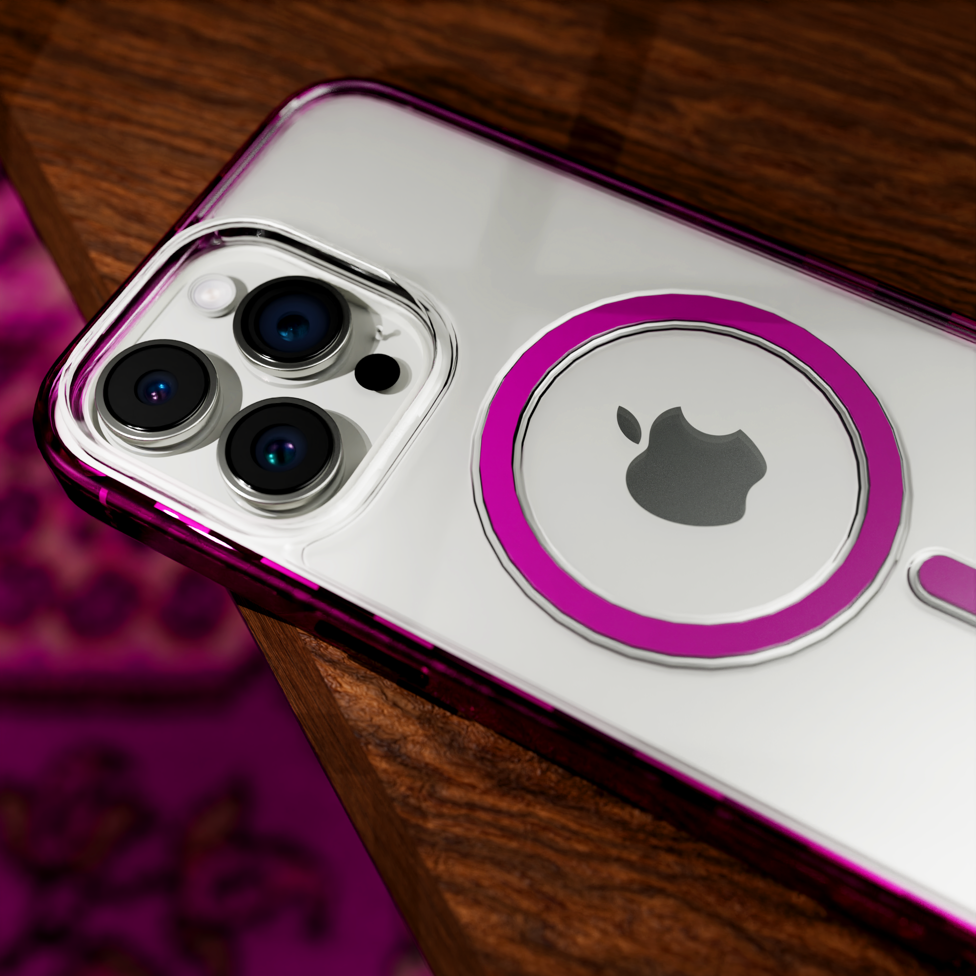 MagSafe® Case for Apple iPhone 15 Pro Max | Vivid Magenta | Magnitude Series