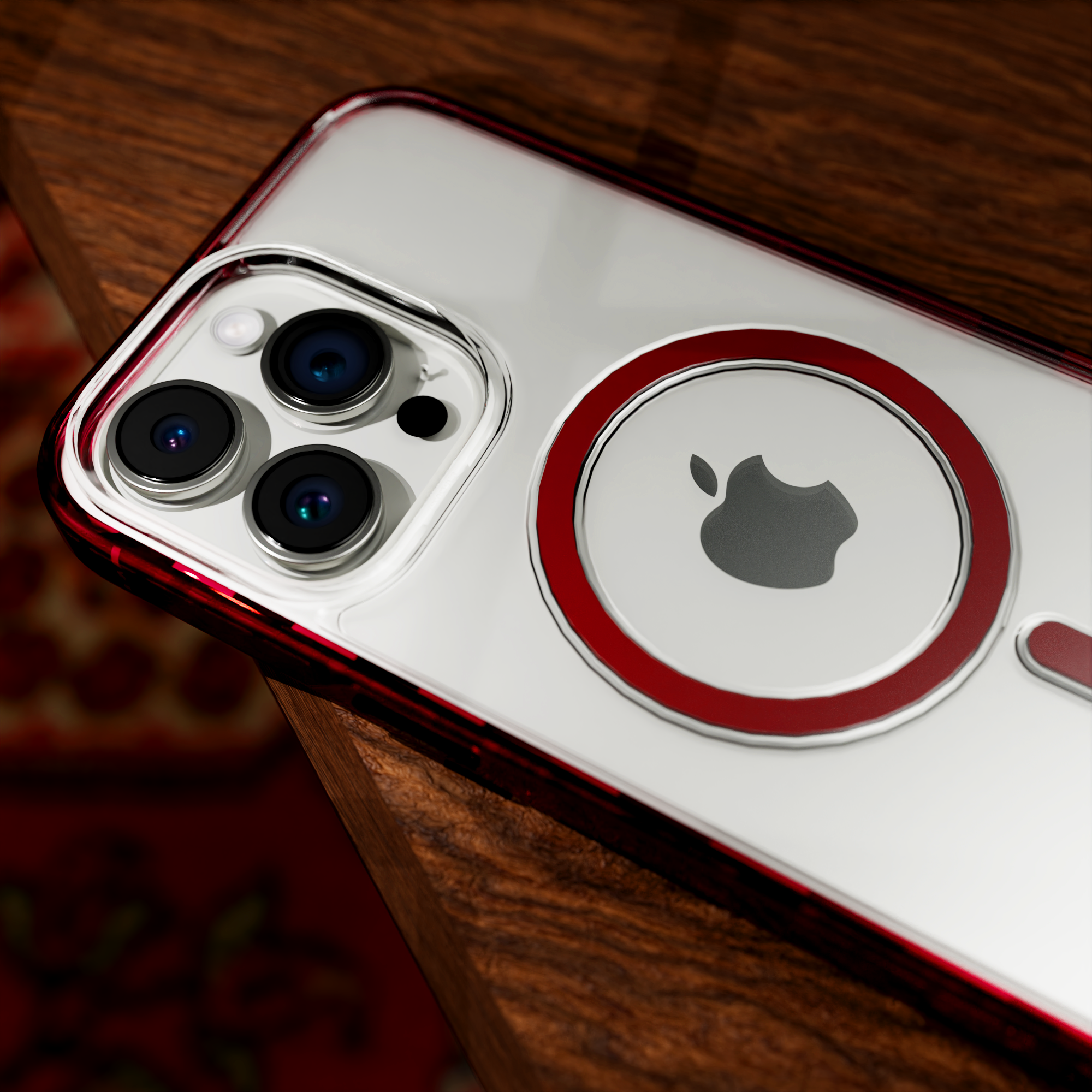 MagSafe® Case for Apple iPhone 15 | Scarlet Red | Magnitude Series