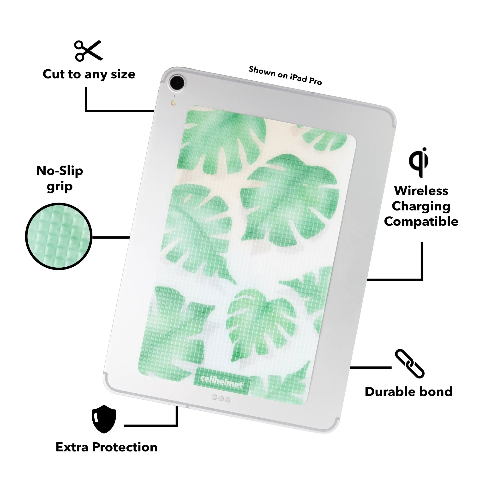 tackbacks Tropical Monstera Tablet -  -  - cellhelmet