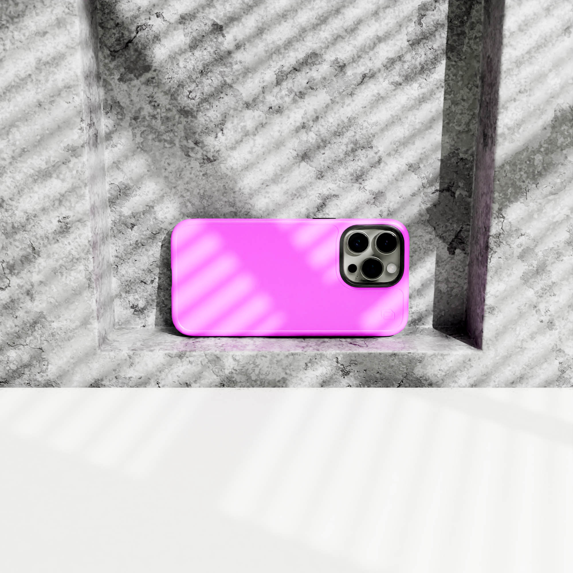 Shock-Absorbent Magsafe® Case for Apple iPhone 15 | Vivid Magenta | Fortitude Series